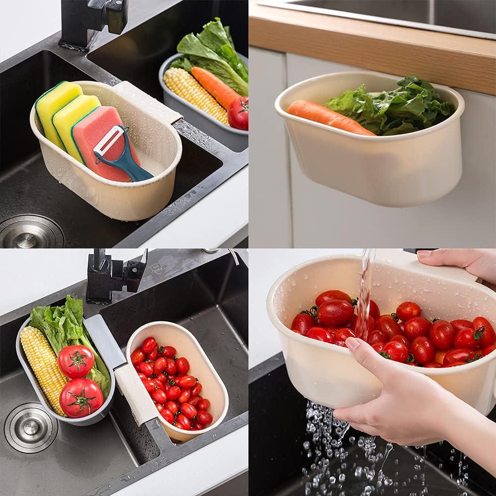 Canasta de desagüe para fregadero tchrules beige 24.2x16.6 cm