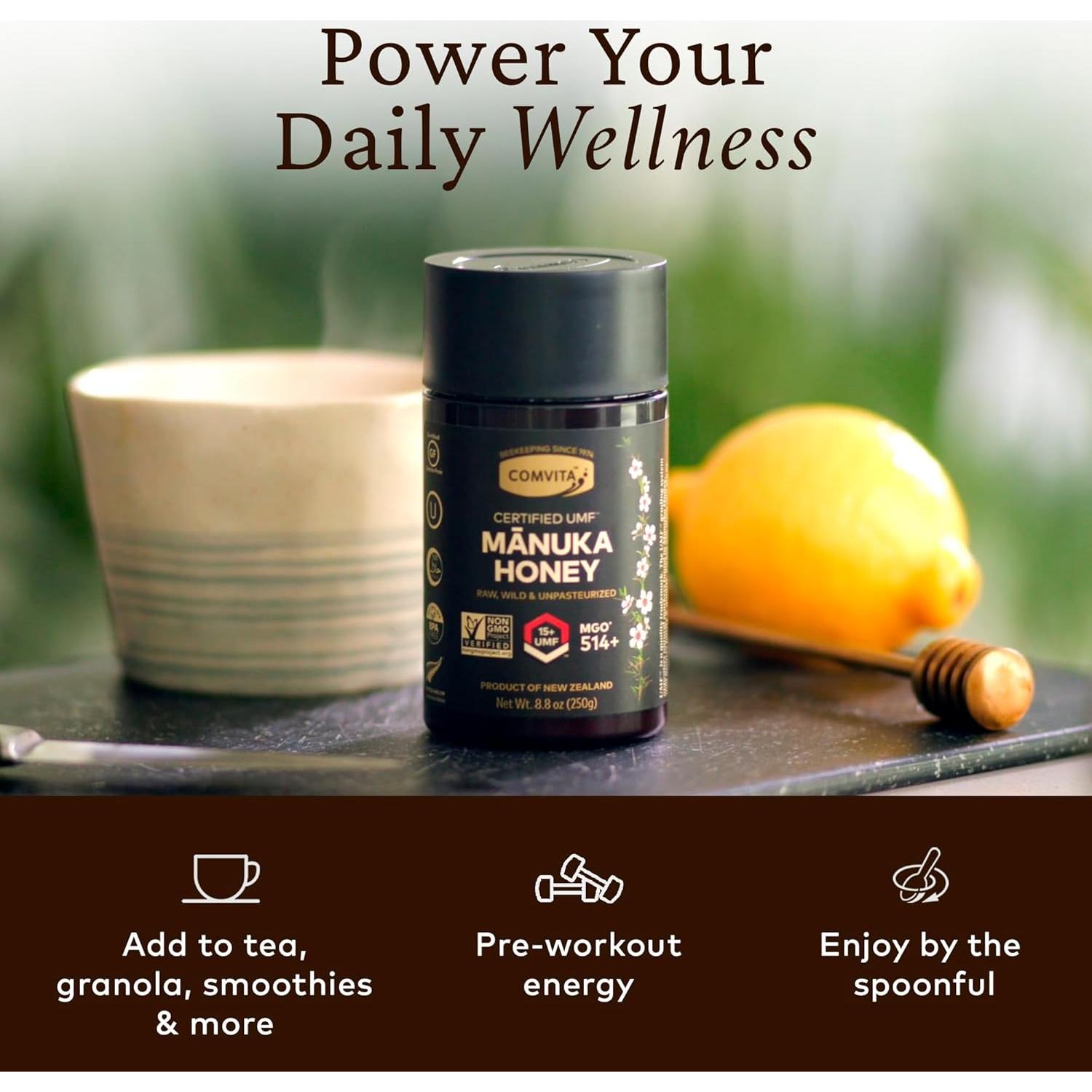 Miel de Manuka Cruda Comvita UMF 15+ 250g - Pura de Nueva Zelanda