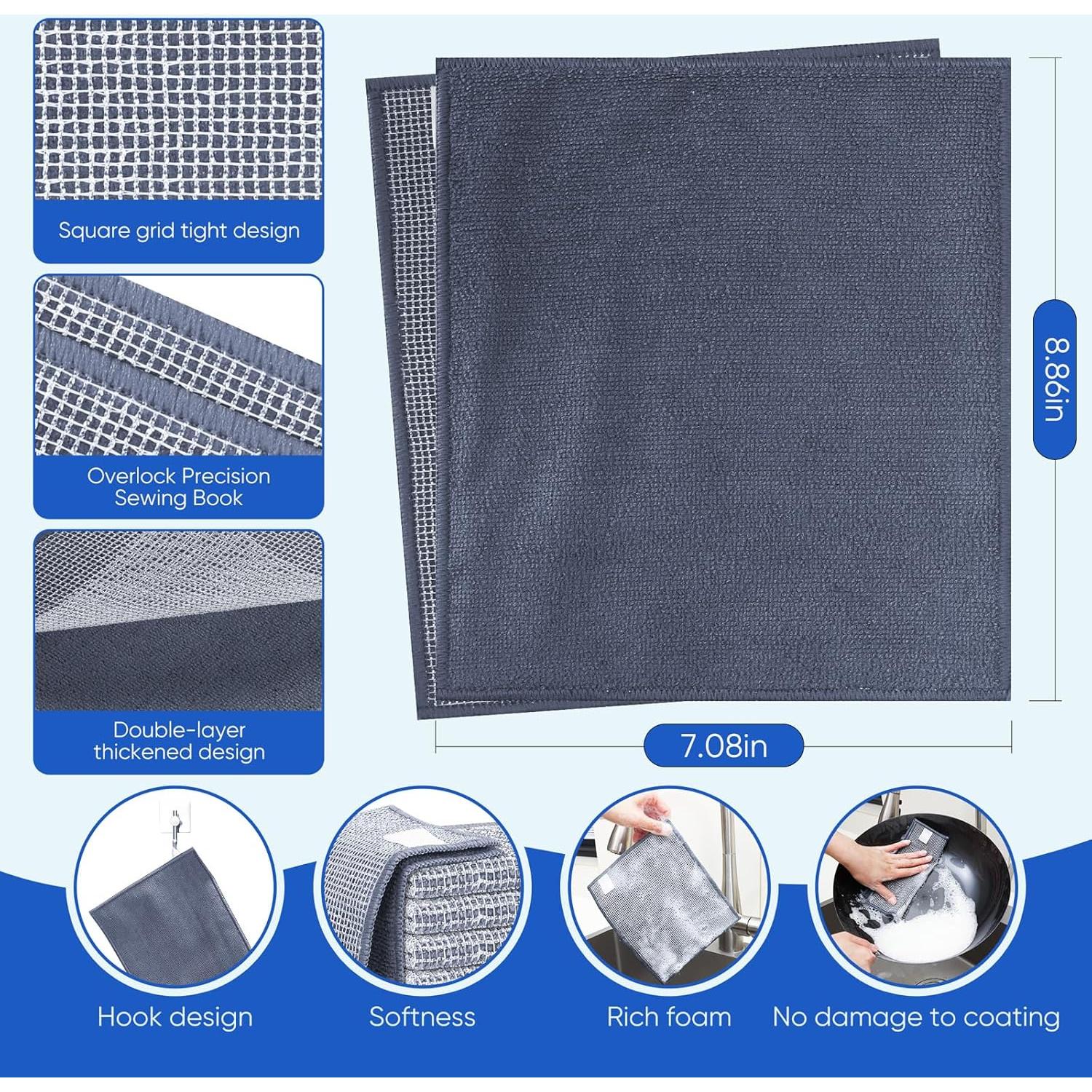 10 Paños de Alambre No Rayante Forggon 2 Capas 18x22.5 cm