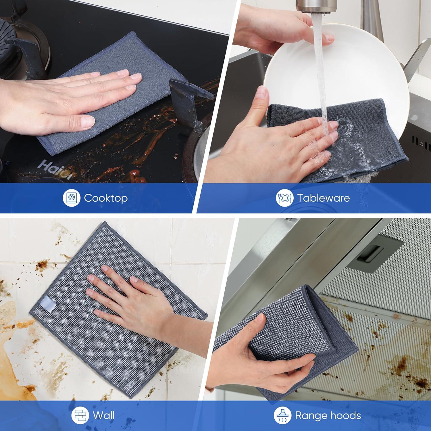 10 Paños de Alambre No Rayante Forggon 2 Capas 18x22.5 cm