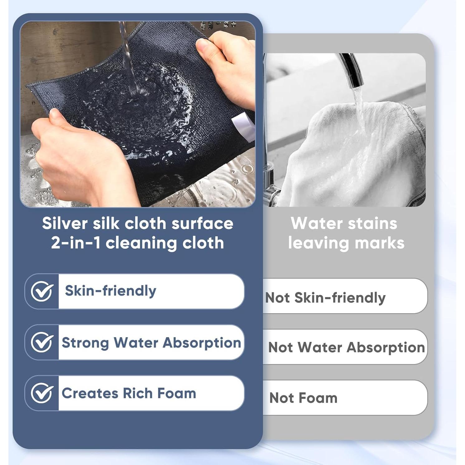 10 Paños de Alambre No Rayante Forggon 2 Capas 18x22.5 cm