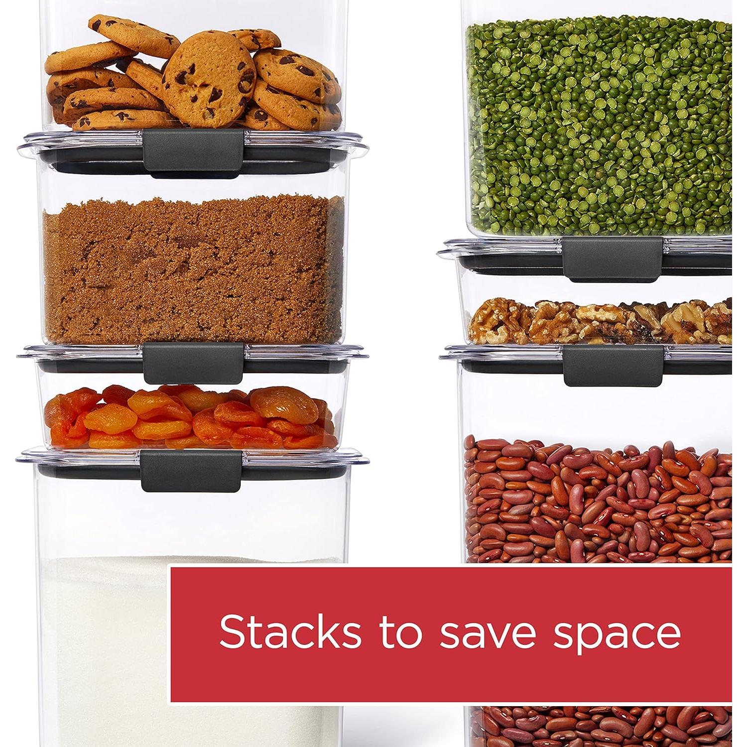 Conjunto de Almacenamiento Rubbermaid Brilliance 6 Piezas