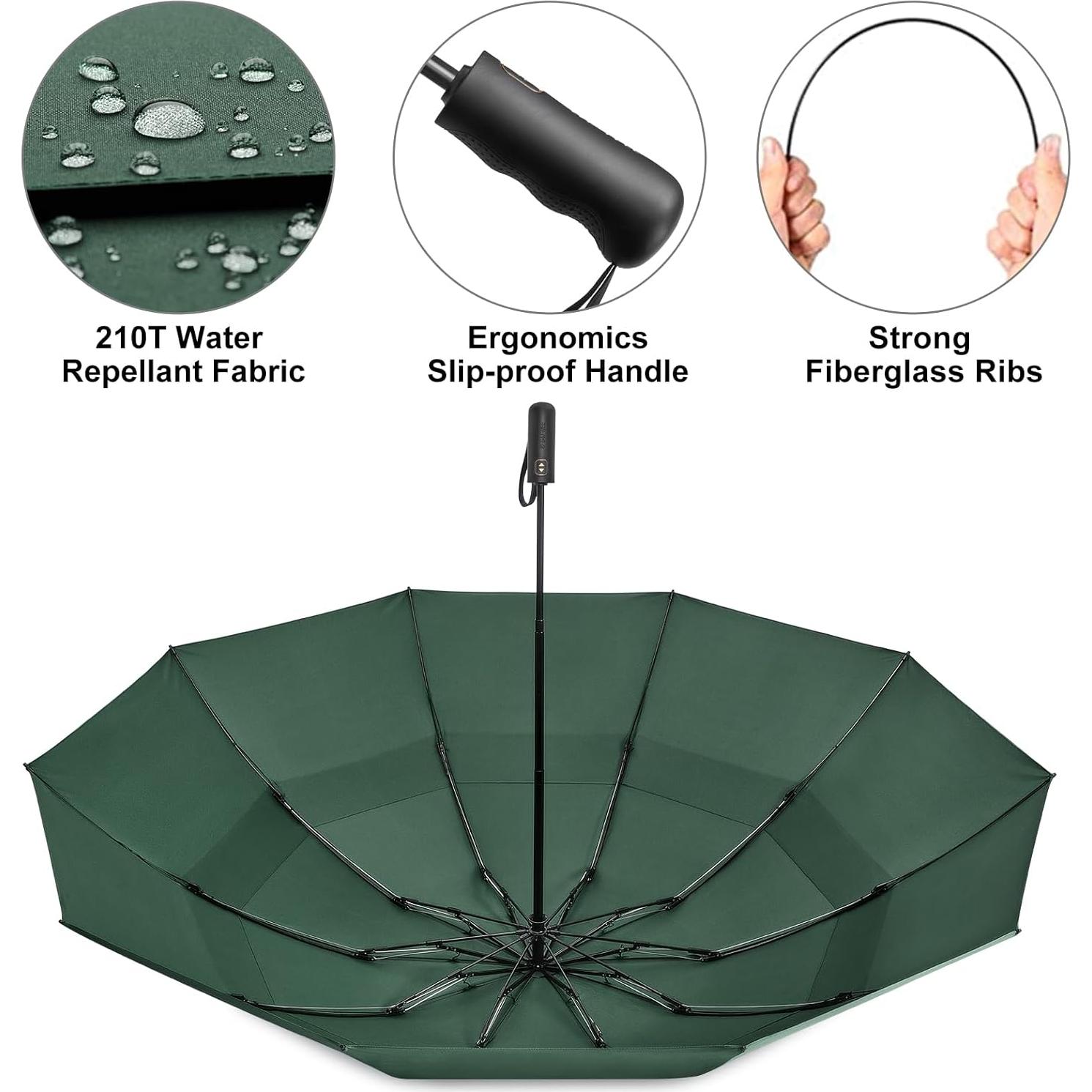 Paraguas de Golf G4Free 54 cm Compacto Automático Doble Dosel