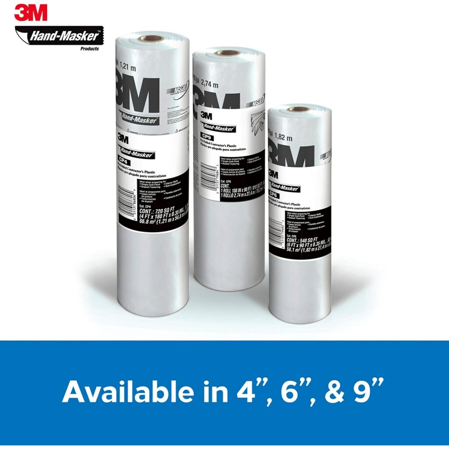 Película Plástica 3M Hand-Masker 121.92 cm x 54.86 m para Pintura