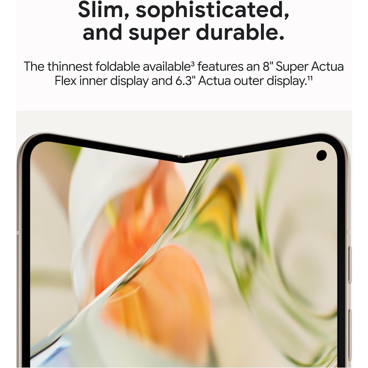 Google Pixel 9 Pro Fold - Teléfono Plegable 256GB Obsidiana