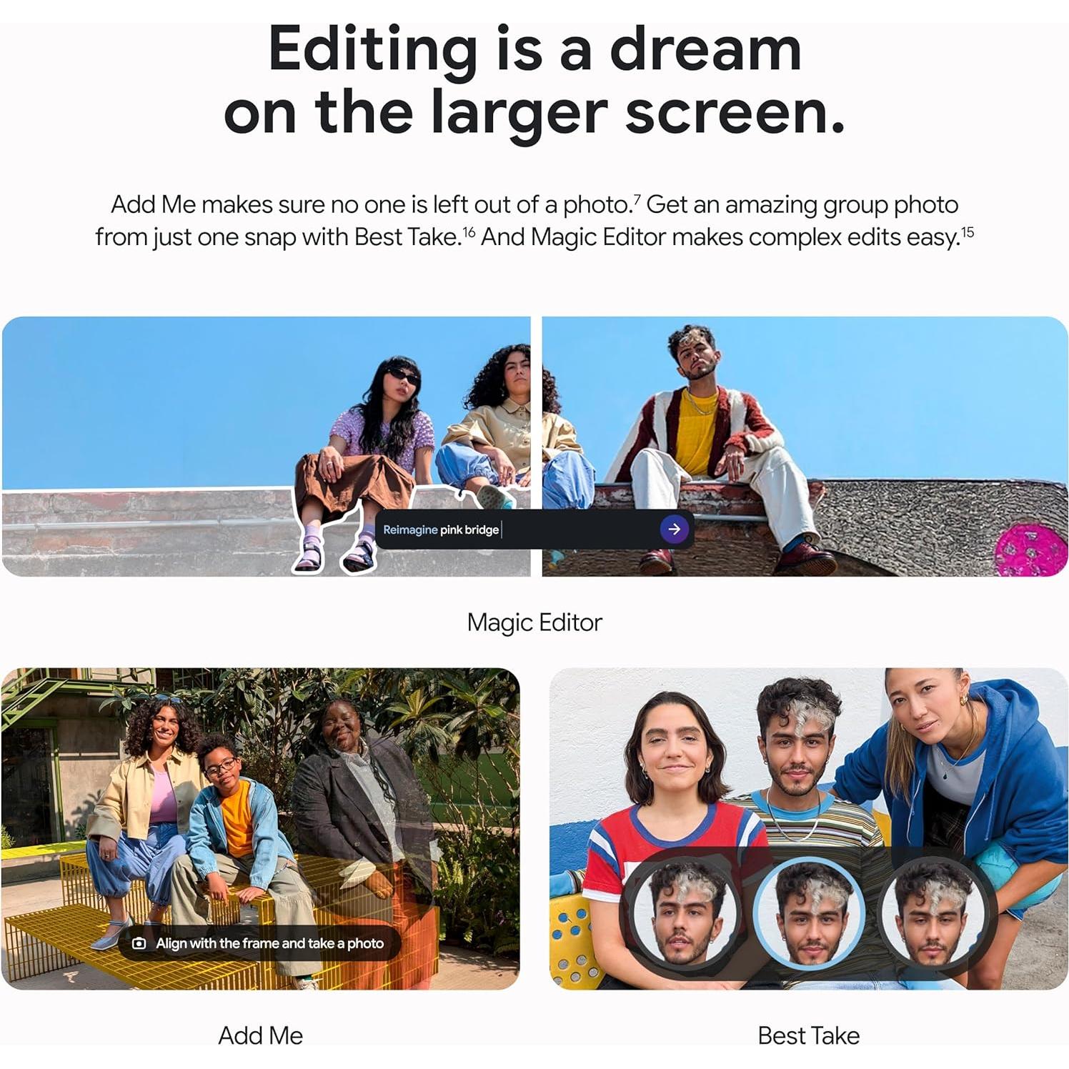 Google Pixel 9 Pro Fold - Teléfono Plegable 256GB Obsidiana