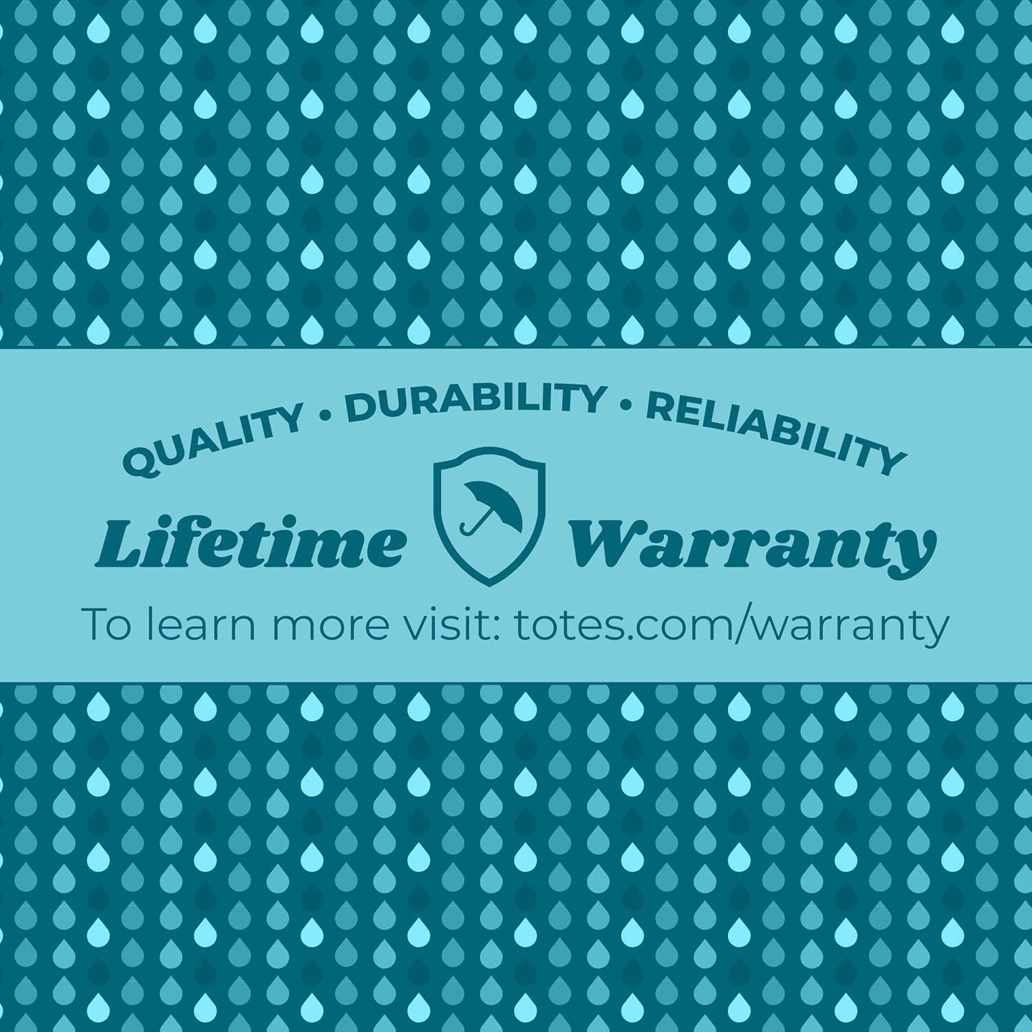 Paraguas Totes Compacto Plegable Automático Negro 111 cm