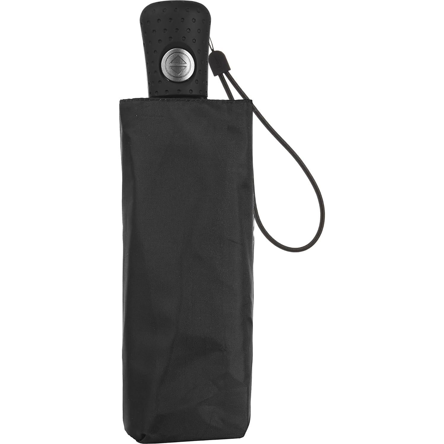 Paraguas Totes Compacto Plegable Automático Negro 111 cm