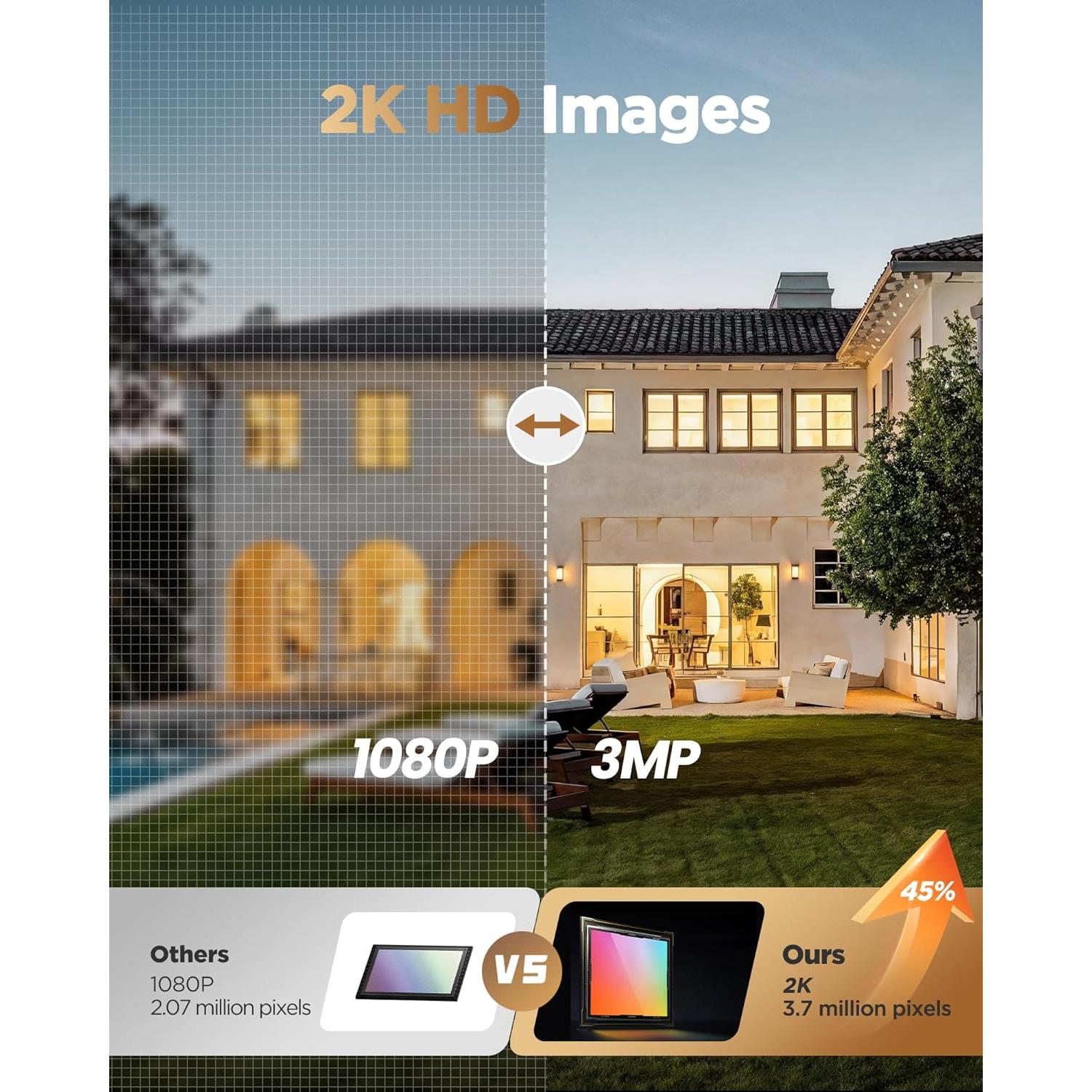 Cámara de Seguridad Inalámbrica BECAMSO T1-DF 2K Exterior