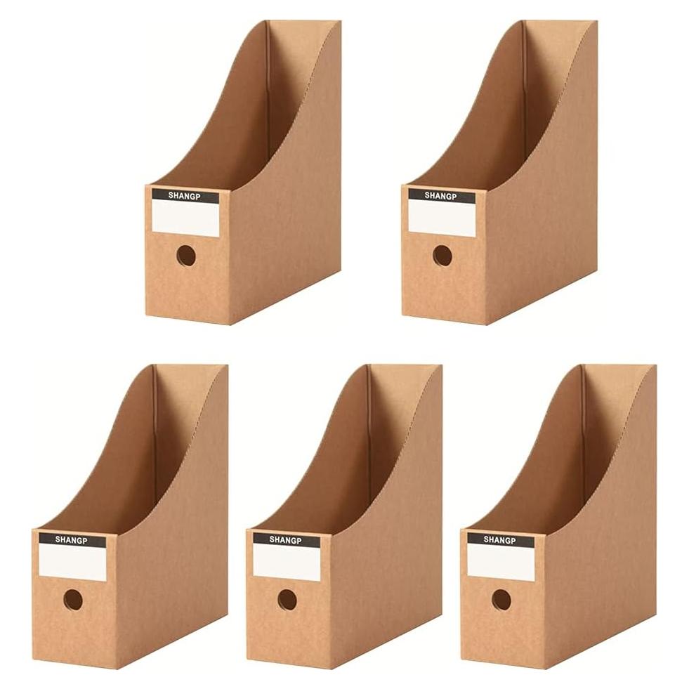 Organizador de Archivos Plegable Fiyerna 5 Unidades Cartón Marrón