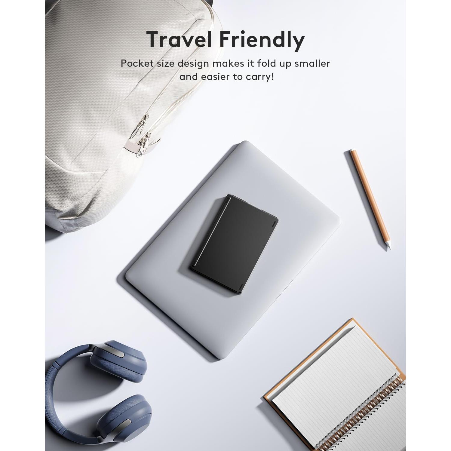 Teclado Bluetooth Plegable Samsers KD07T - Portátil Negro