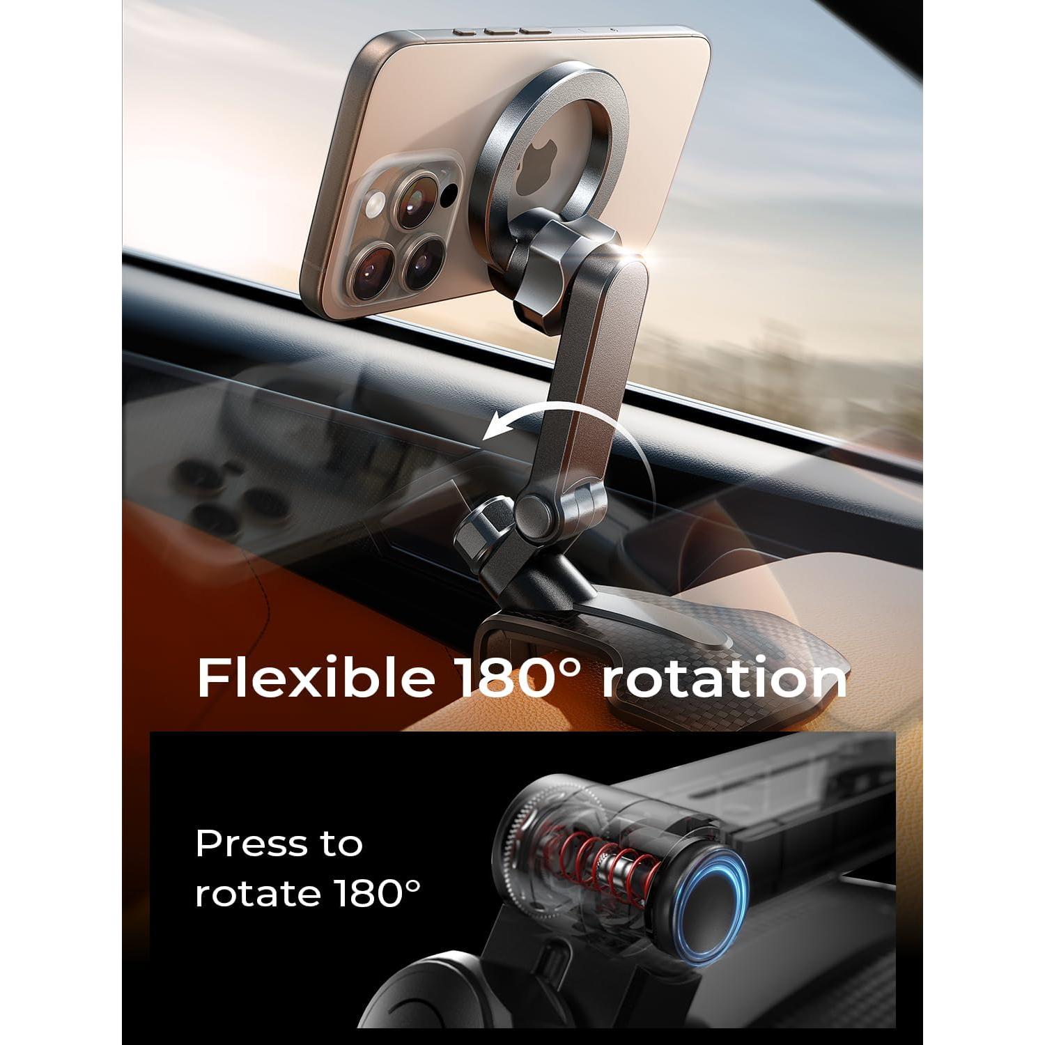 Soporte para Auto LISEN MagSafe 360° Ajustable Negro