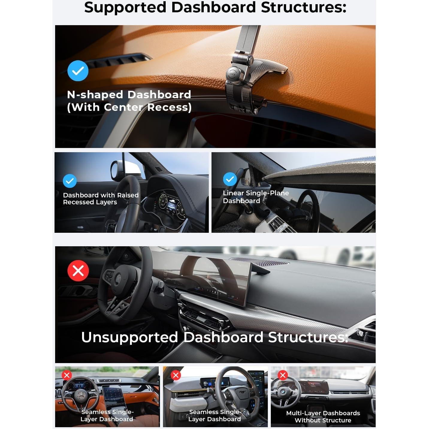 Soporte para Auto LISEN MagSafe 360° Ajustable Negro