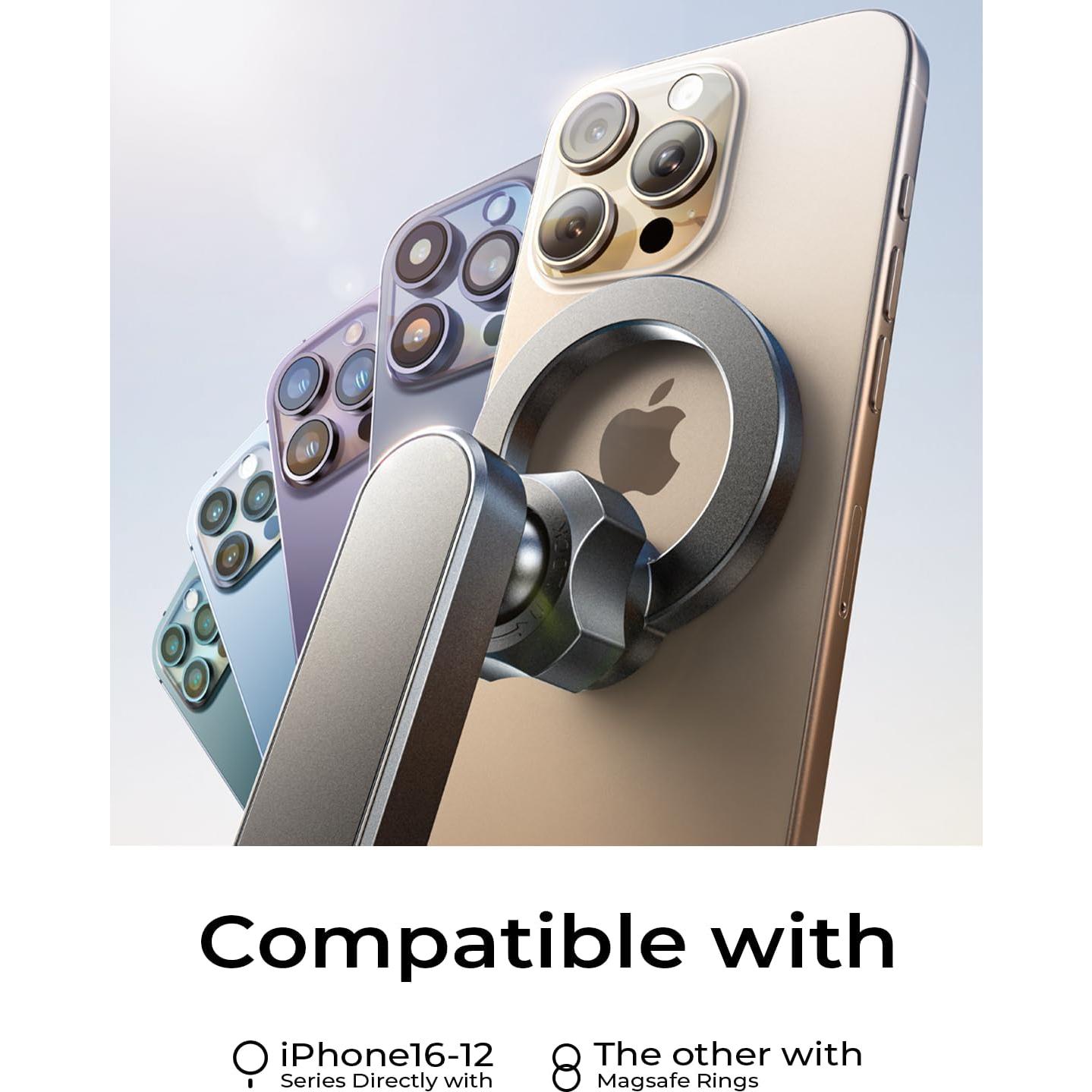 Soporte para Auto LISEN MagSafe 360° Ajustable Negro