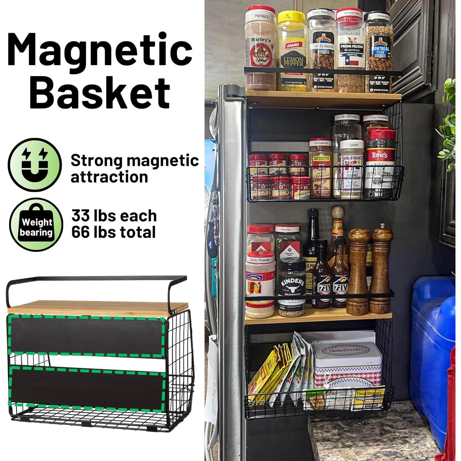 Estante Magnético Ofiray-home 2 Niveles Negro 15 kg