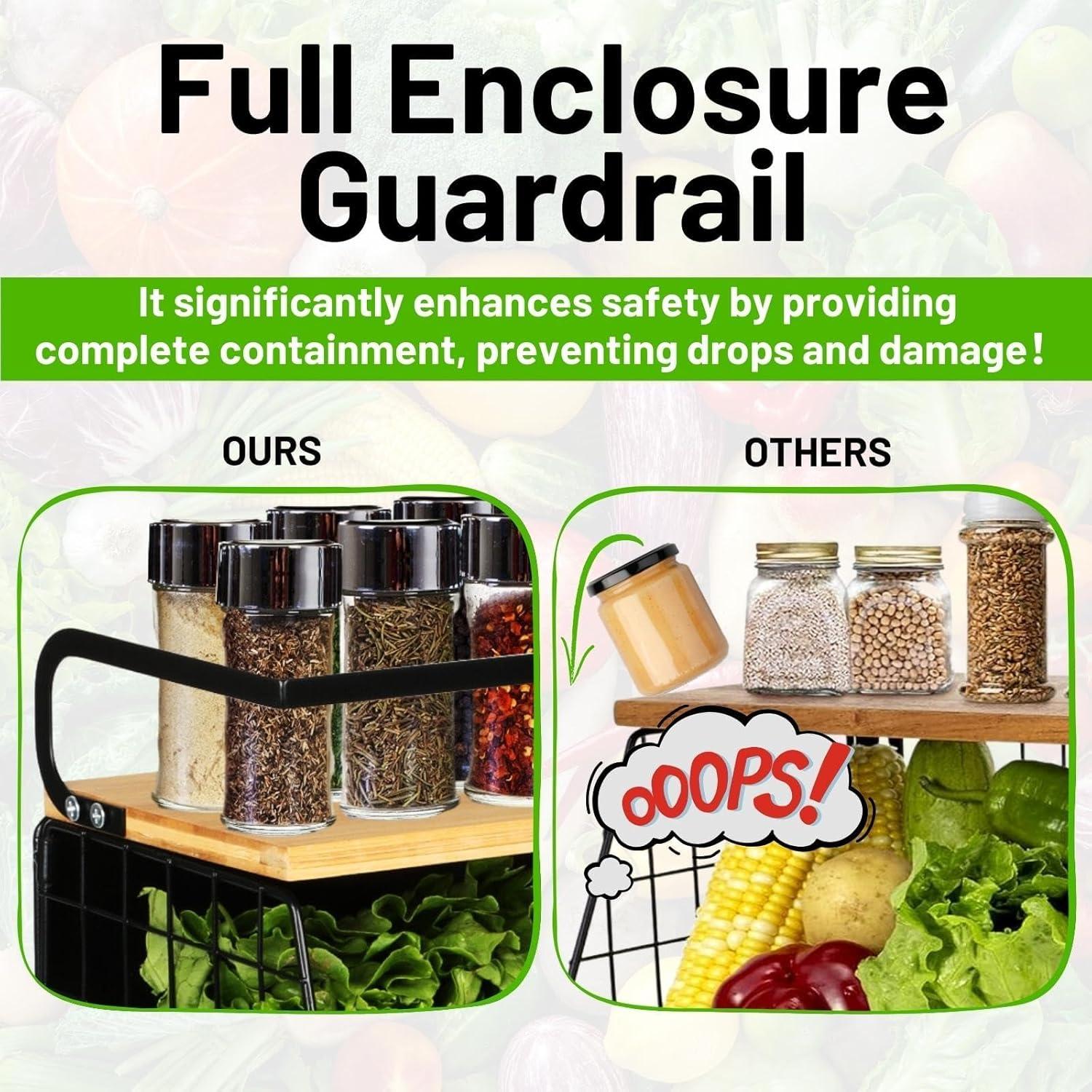 Estante Magnético Ofiray-home 2 Niveles Negro 15 kg