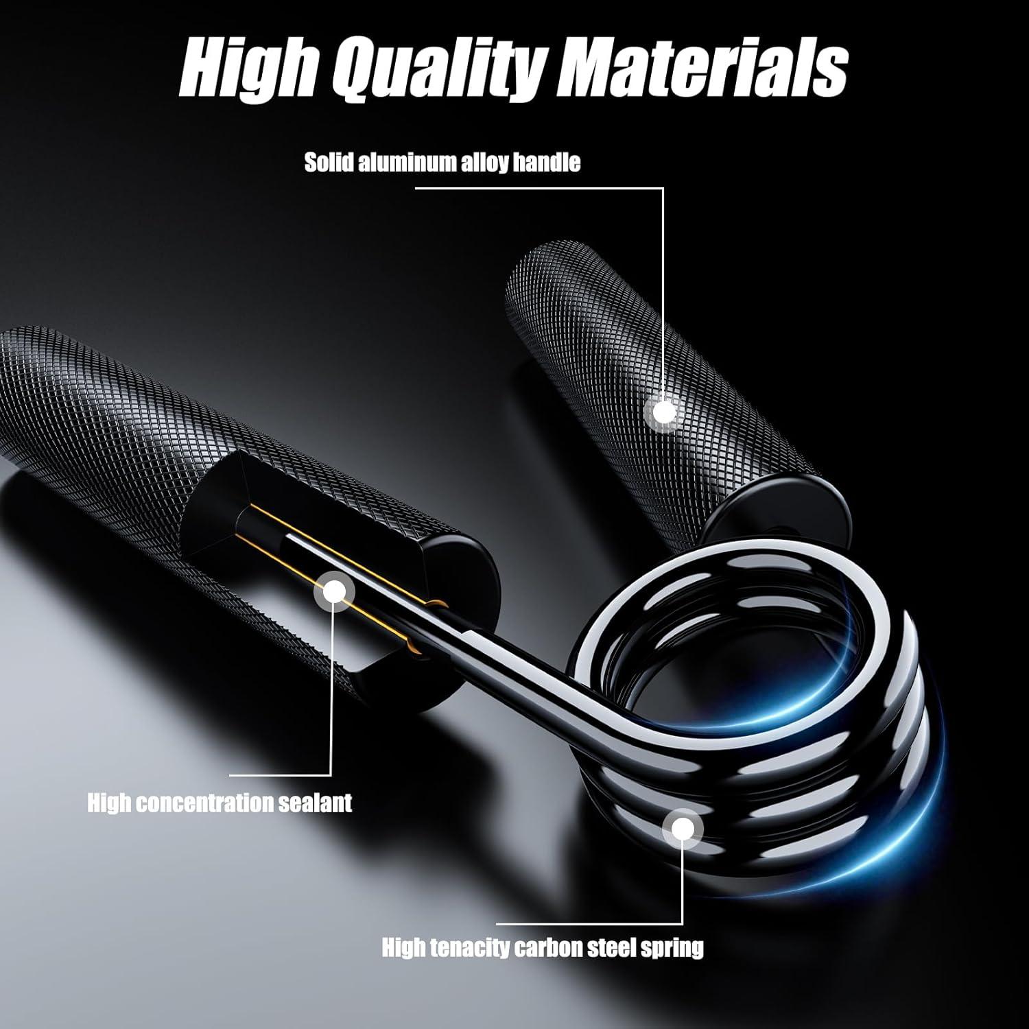 Entrenador de Fuerza de Agarre ZEAGUS 4 Pack 22.7-90.7kg