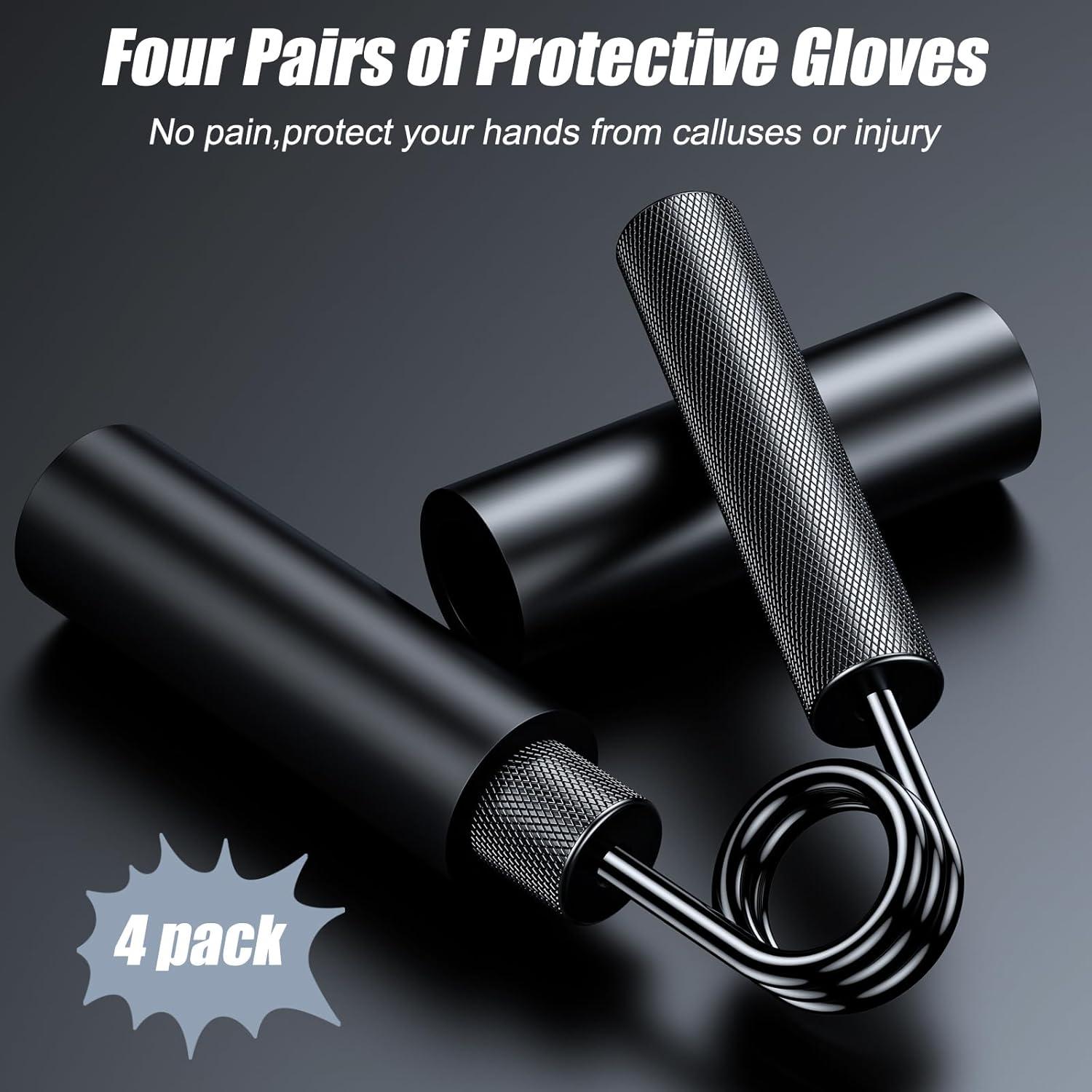 Entrenador de Fuerza de Agarre ZEAGUS 4 Pack 22.7-90.7kg