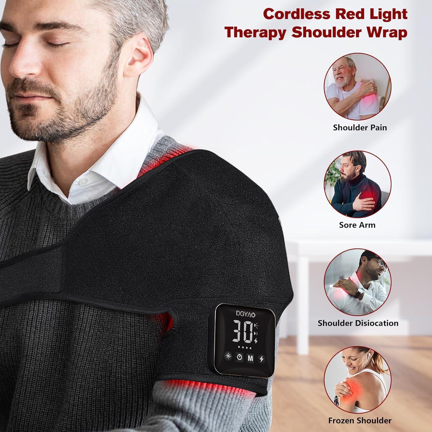 Terapia de Luz Roja Inalámbrica DGQY para Hombro 4000mAh