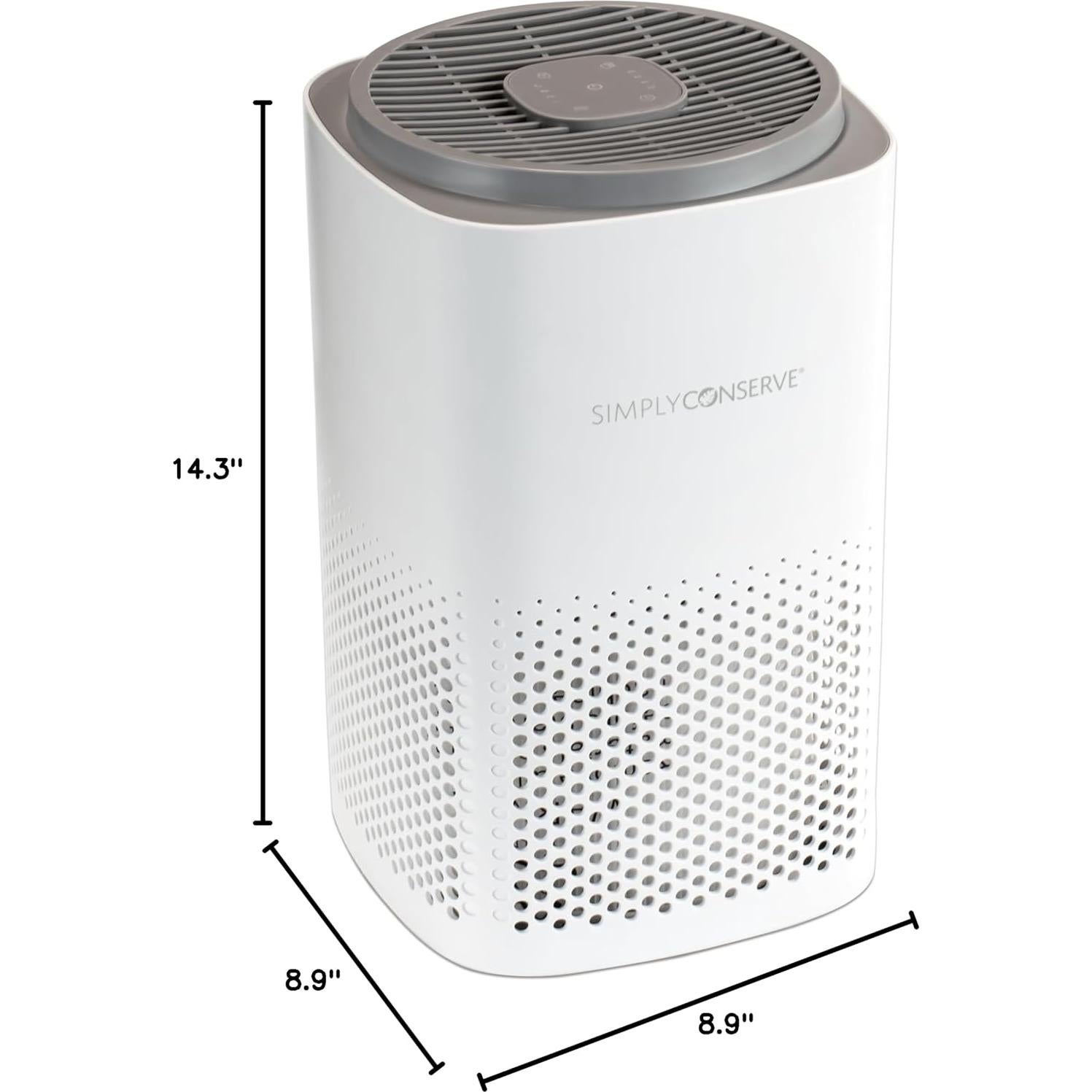 Purificador de aire HEPA Simply Conserve AM-AP1115, 1000 ft²