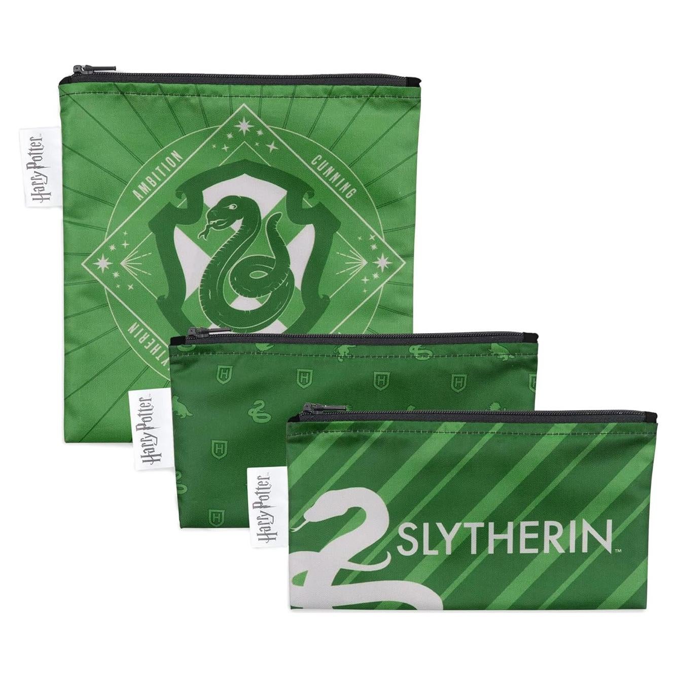 Bumkins Bolsas Reutilizables Harry Potter Slytherin 3 Piezas