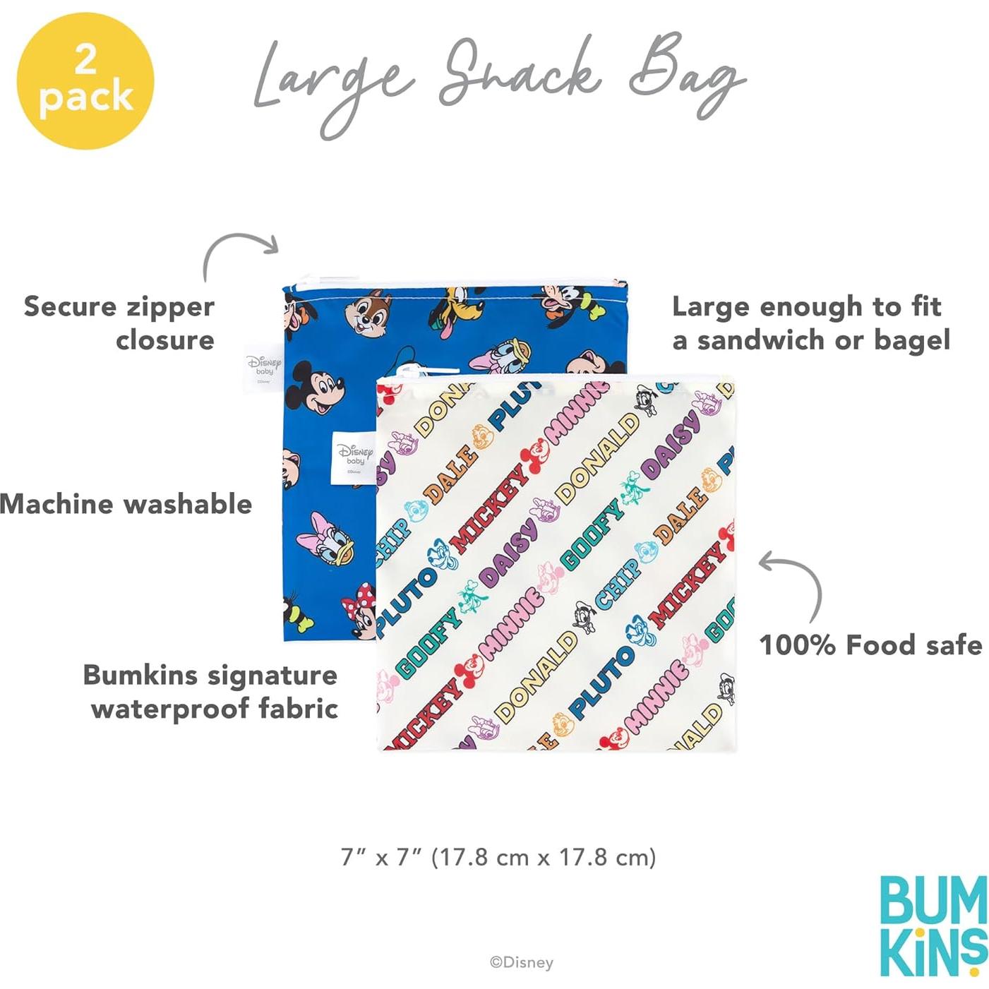 Bumkins Bolsas Reutilizables Disney Mickey 2-pk 17.78 cm
