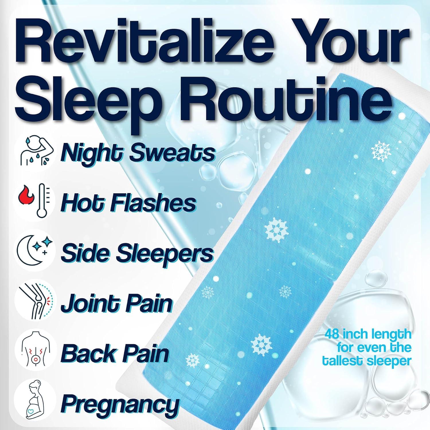 Almohada Corporal Refrigerante Diseño Consciente 99x30.5cm