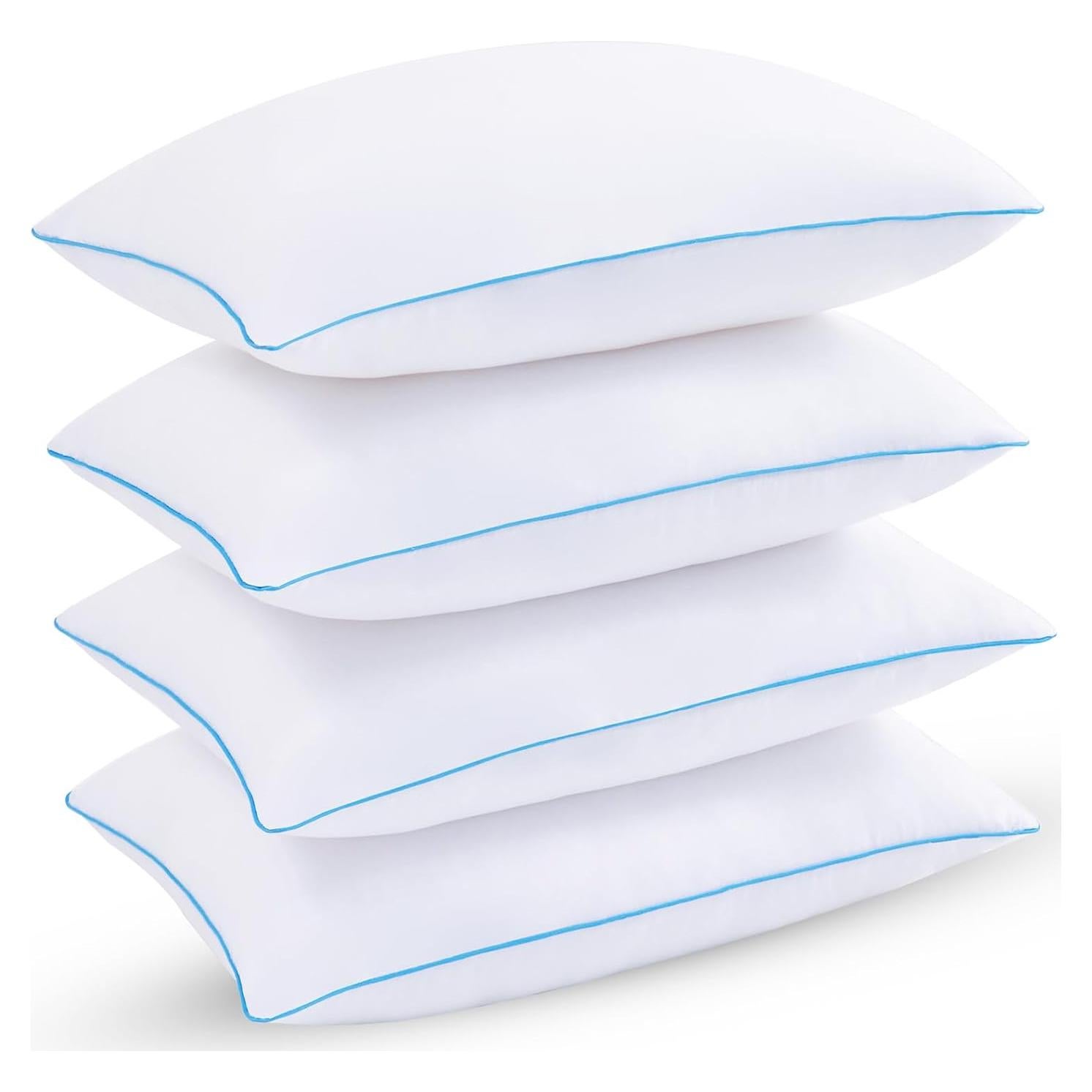 Almohadas Uniqwamer Estándar 4 Piezas Relleno Suave Transpirable