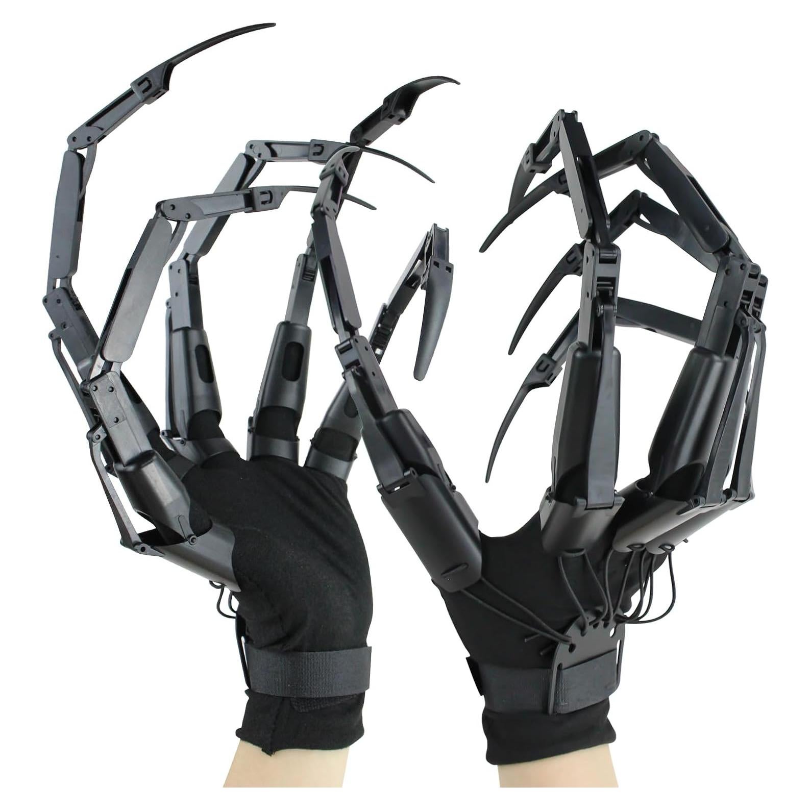 Extensiones de Dedos Articulados NICENICY con Guantes Negros