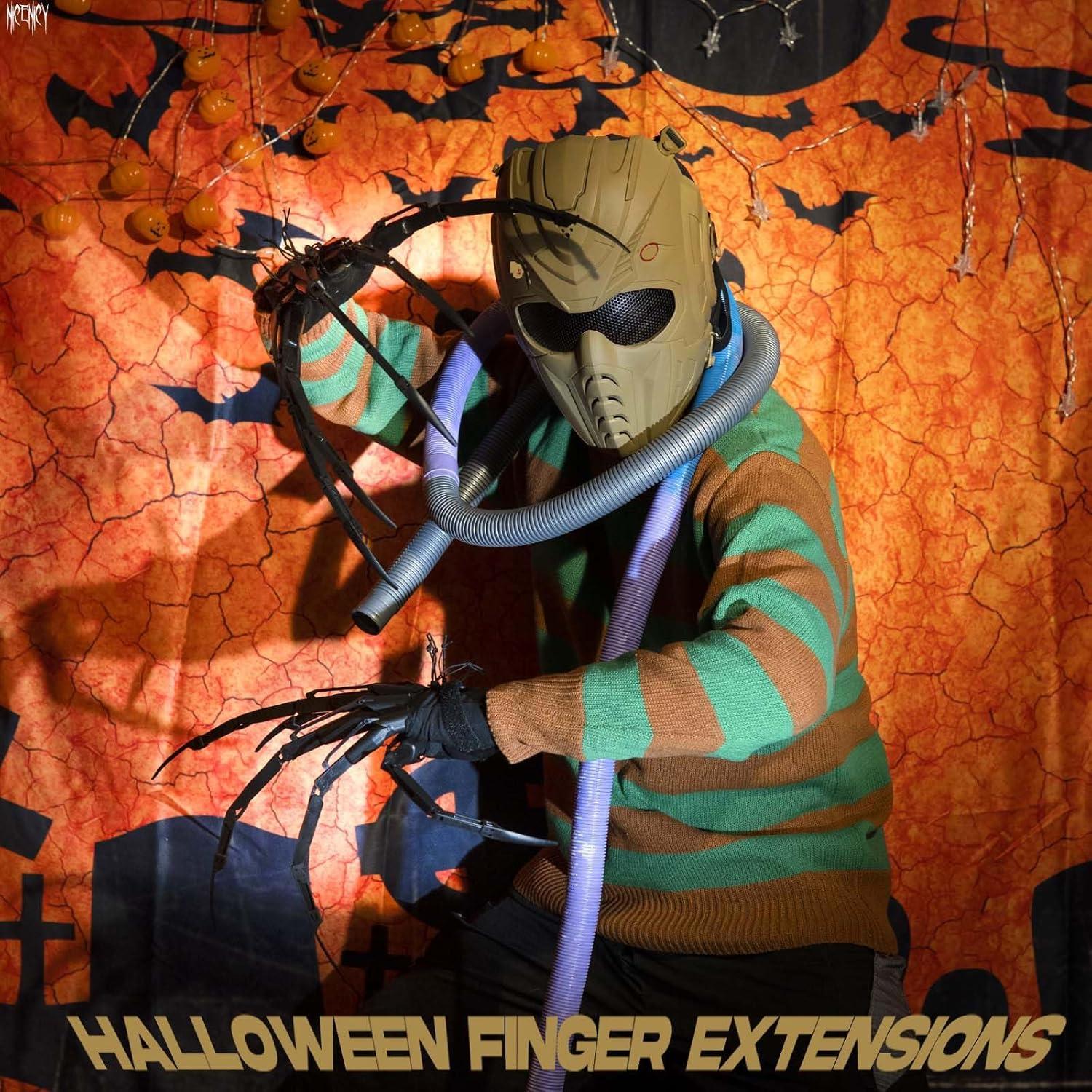 Extensiones de Dedos Articulados NICENICY con Guantes Negros