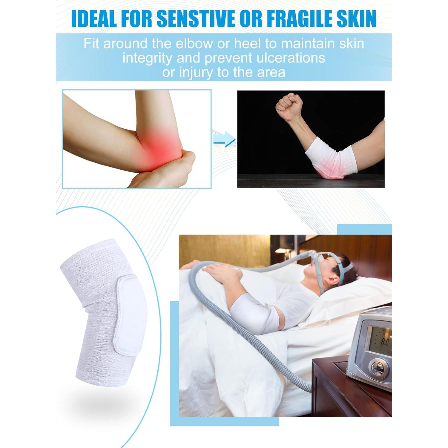 Protectores de Talón y Codo Sosation 8 Pcs Tejido Elástico M