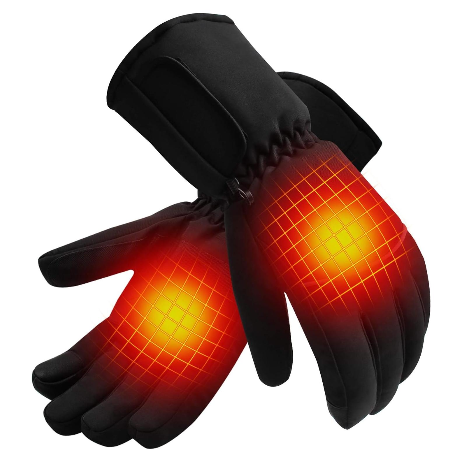 Guantes Calentados Eléctricos QILOVE Táctiles 3 Niveles Invierno