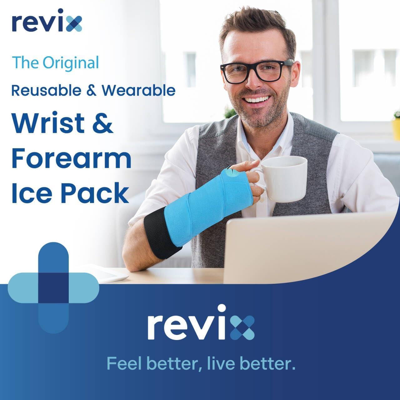 Paquete de Hielo para Muñeca REVIX 61 cm Reutilizable Caliente y Frío