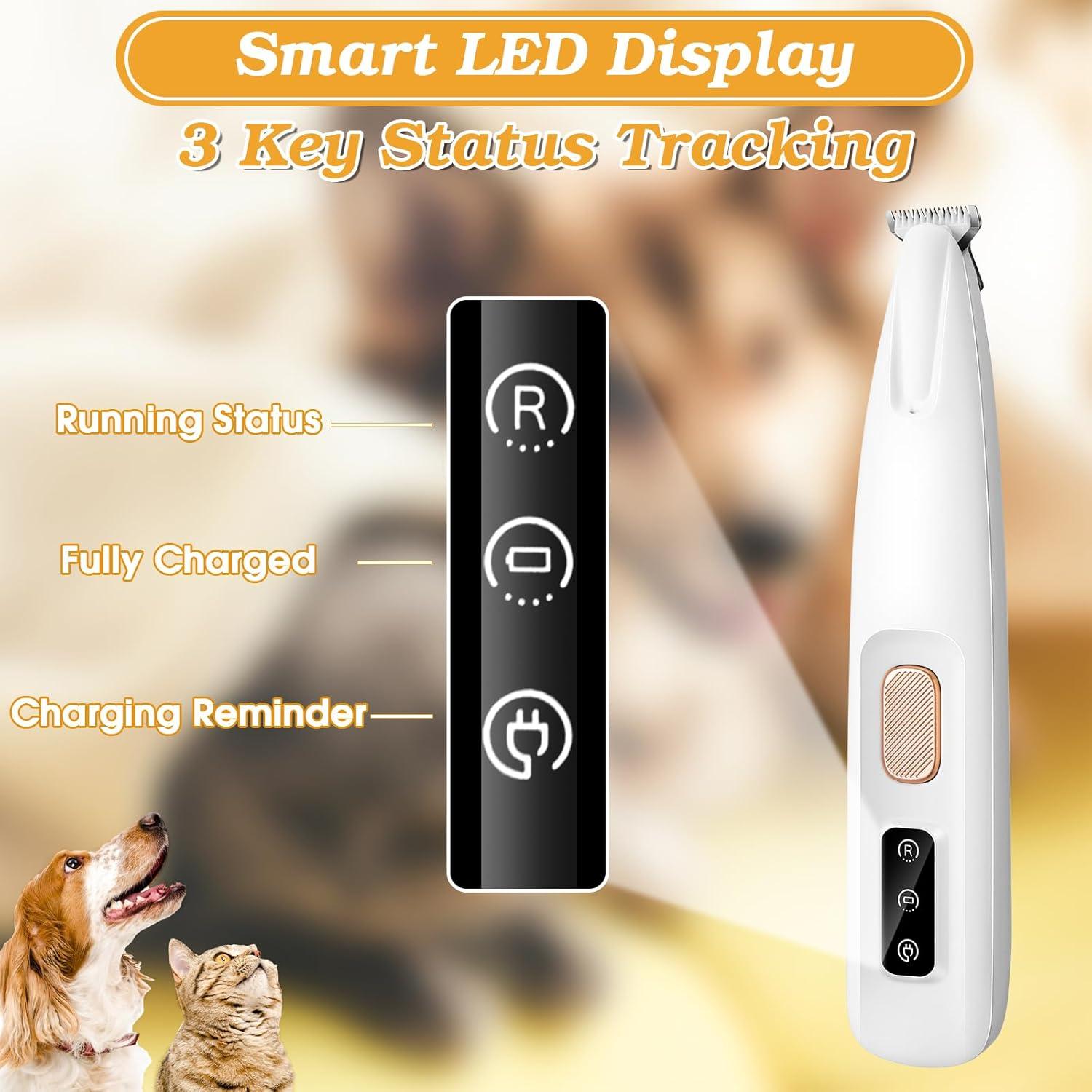 Recortador de patas de perro Palksky con luz LED y carga USB