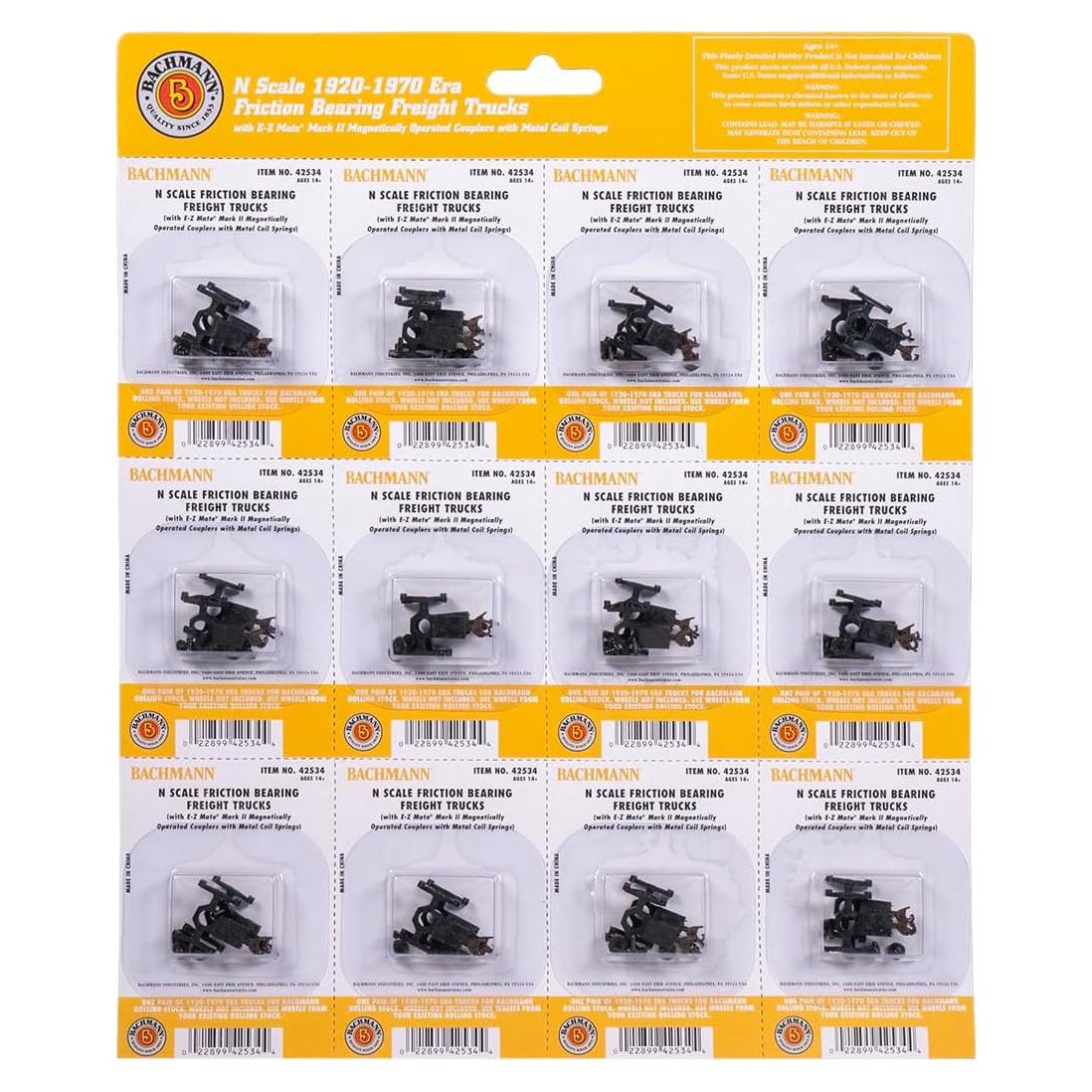 Trucks de Carga Bachmann Escala N 12 Piezas Cojinetes