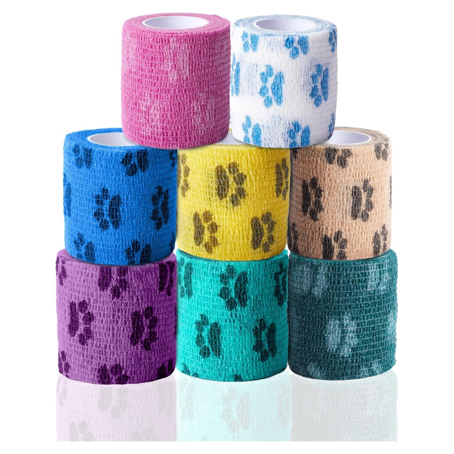 Venda Autoadhesiva para Mascotas FriPuP 2" 8 Rollos Patita Amanecer