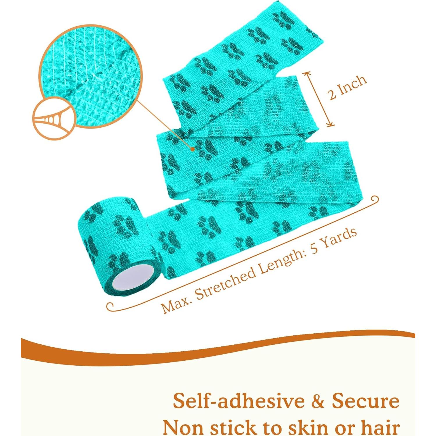 Venda Autoadhesiva para Mascotas FriPuP 2" 8 Rollos Patita Amanecer