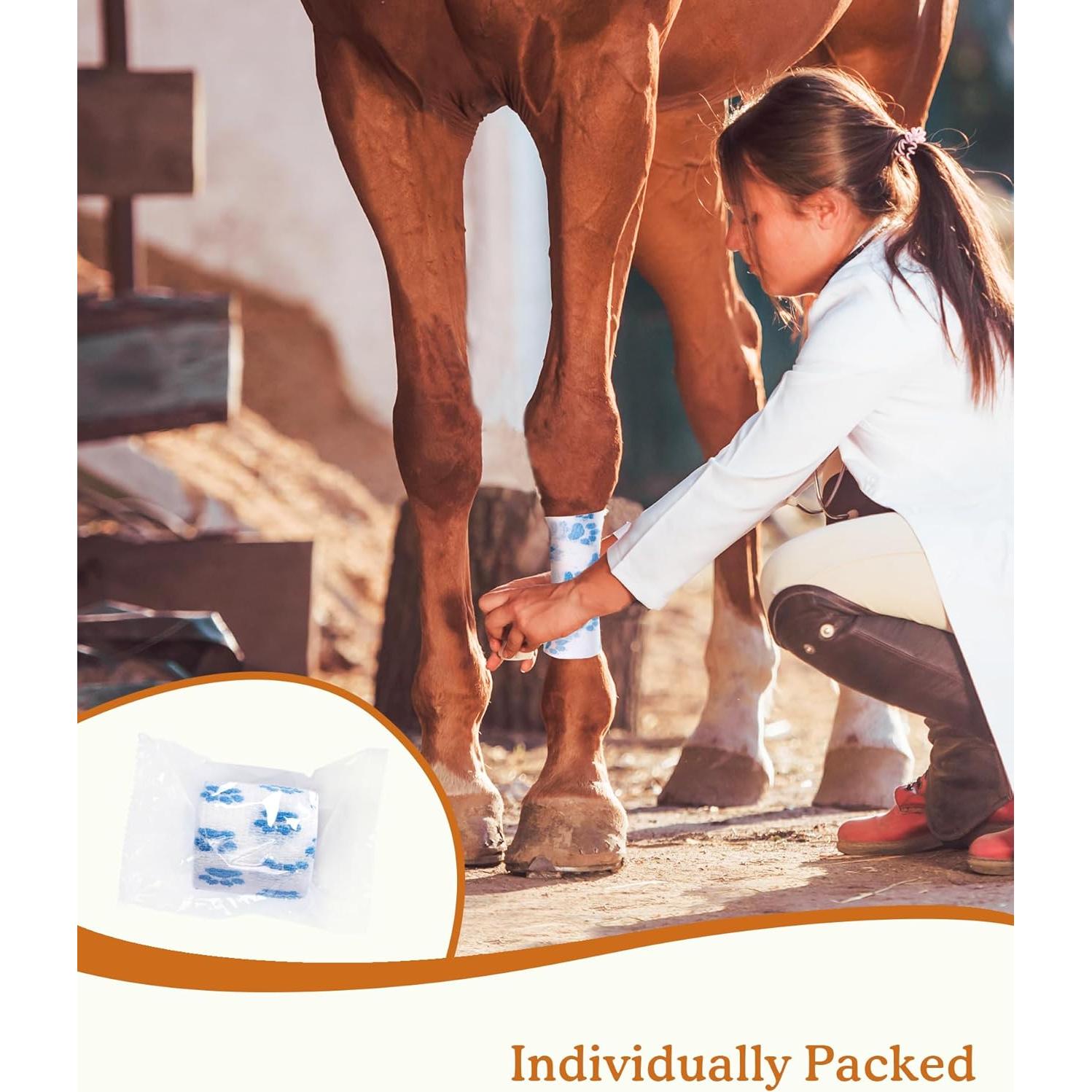 Venda Autoadhesiva para Mascotas FriPuP 2" 8 Rollos Patita Amanecer