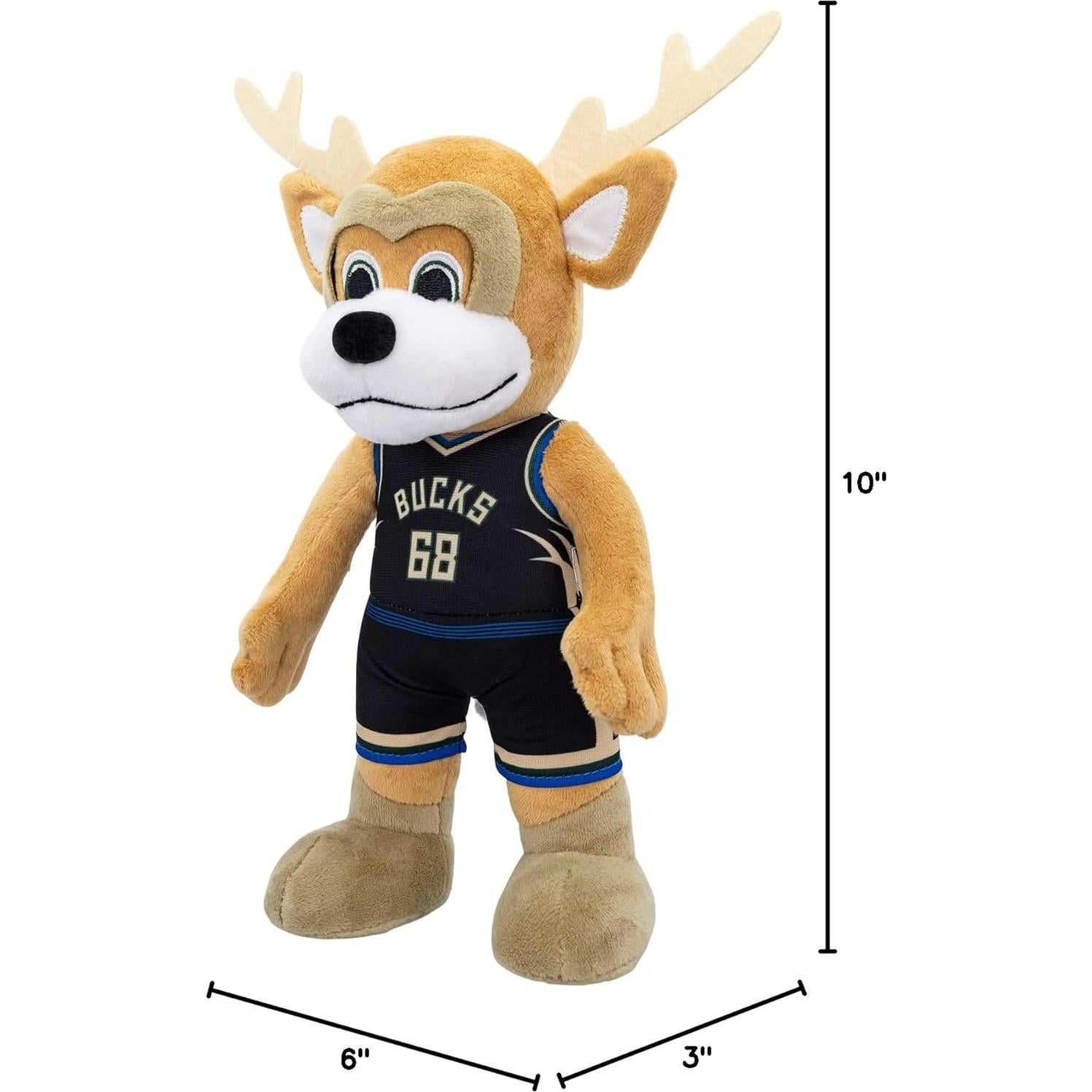 Muñeco de Peluche Bleacher Creatures NBA 25,4 cm Milwaukee Bucks