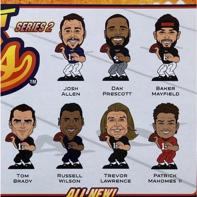 Conjunto TeenyMates 2021 Big Shot Baller NFL 7 Figuras