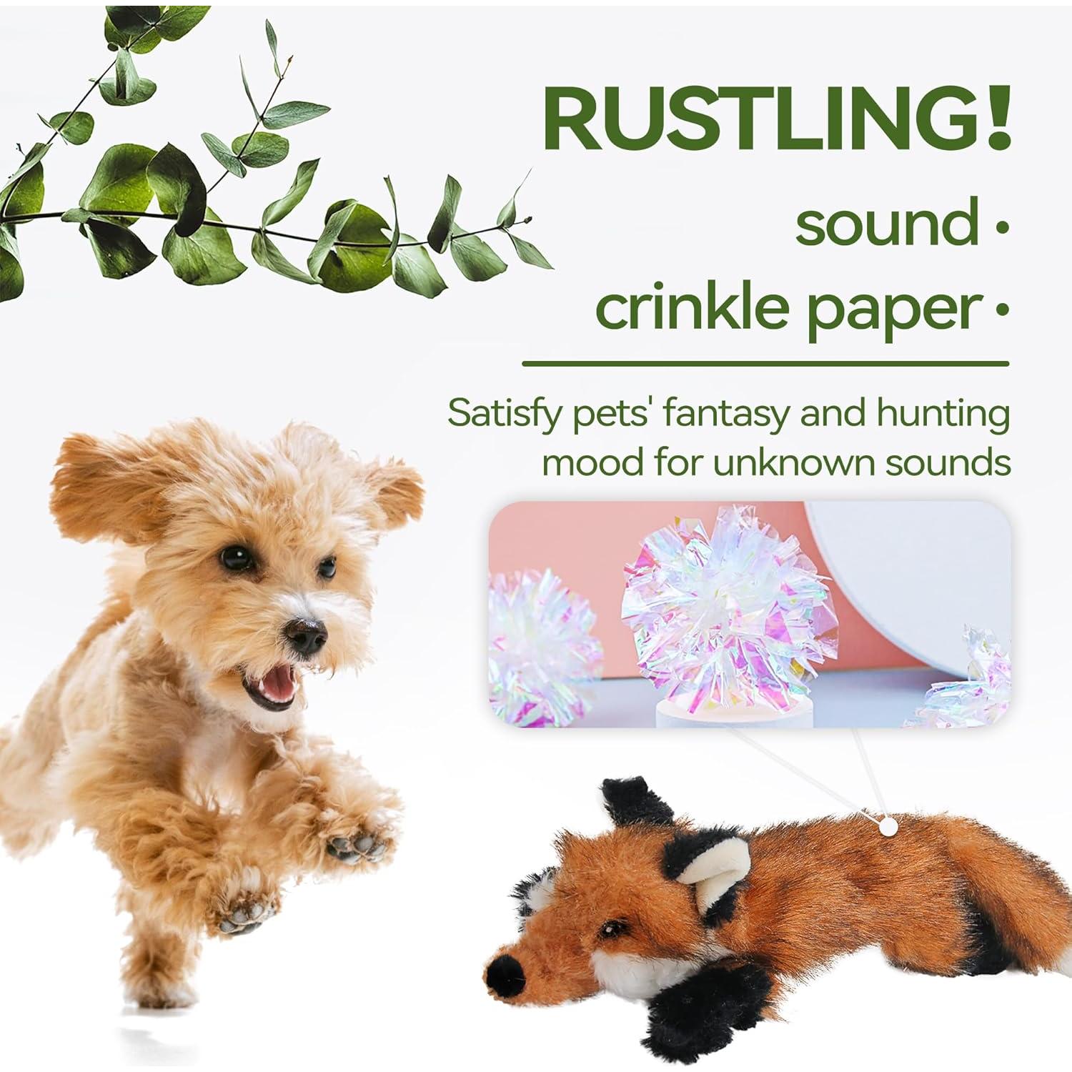 Juguete de Peluche Squeaky Todo por Patas Zorro Interactivo 26cm