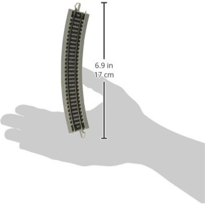 Pista Curvada E-Z Track Bachmann 28.58 cm Riel Níquel