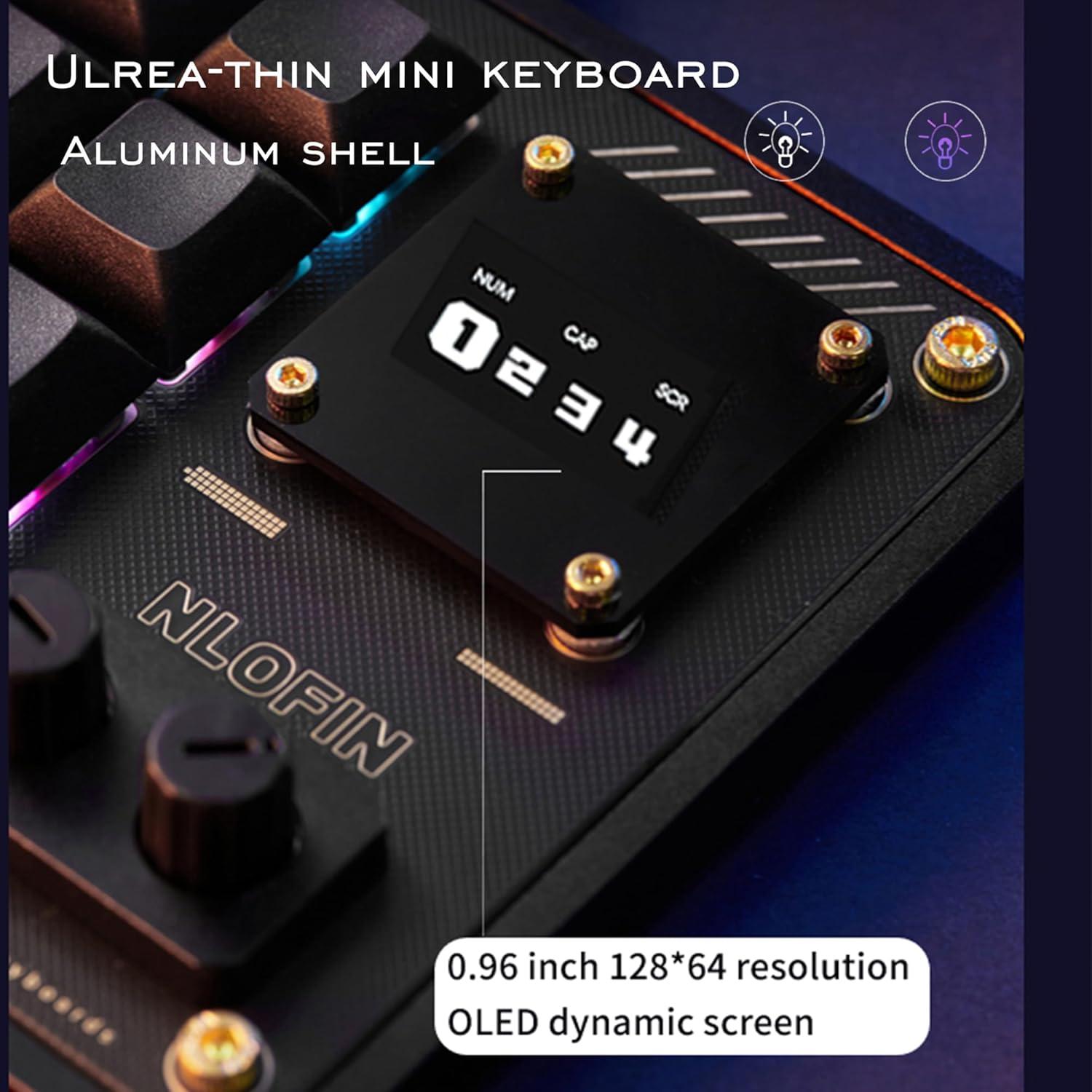 Teclado Programable Nlofin KB16 con 16 Teclas y RGB