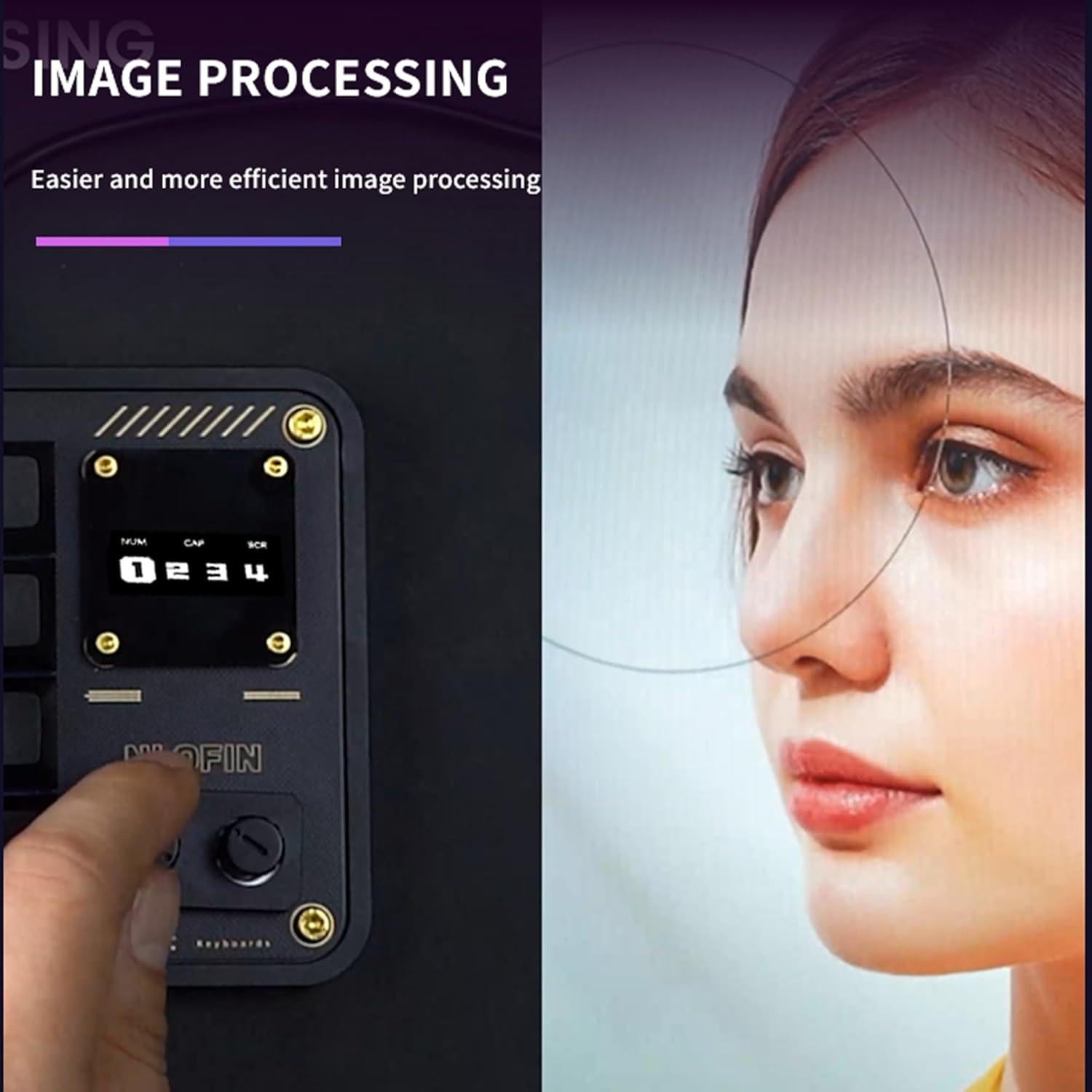 Teclado Programable Nlofin KB16 con 16 Teclas y RGB