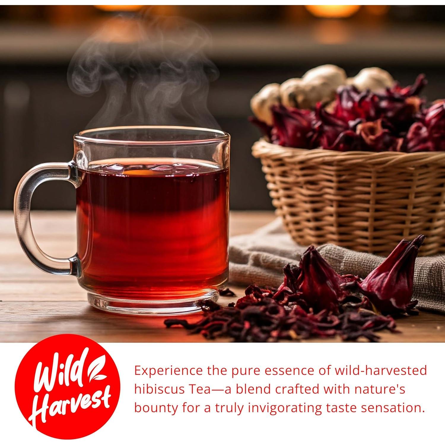 Té de Hibisco Orgánico Akshit - 75 Bolsitas Sin Cafeína