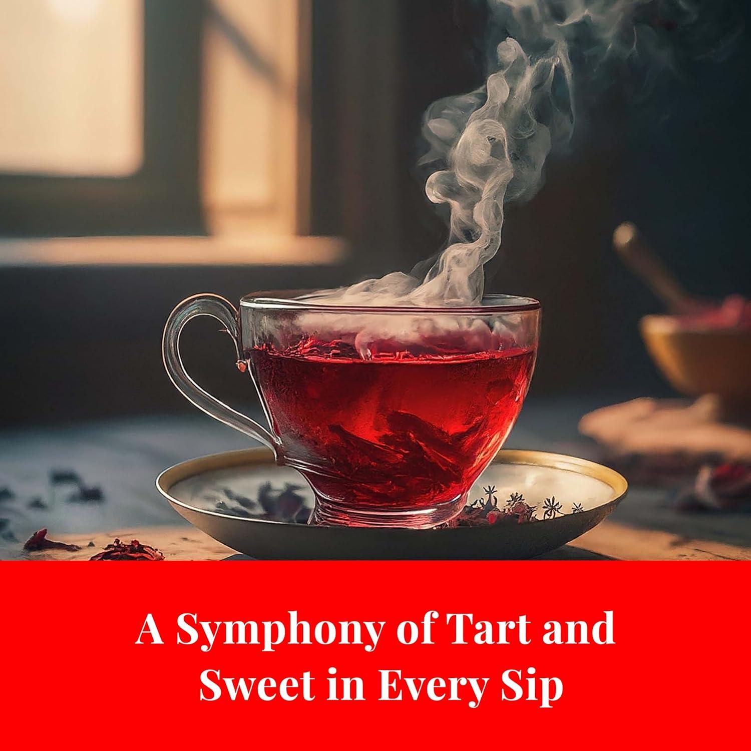 Té de Hibisco Orgánico Akshit - 75 Bolsitas Sin Cafeína