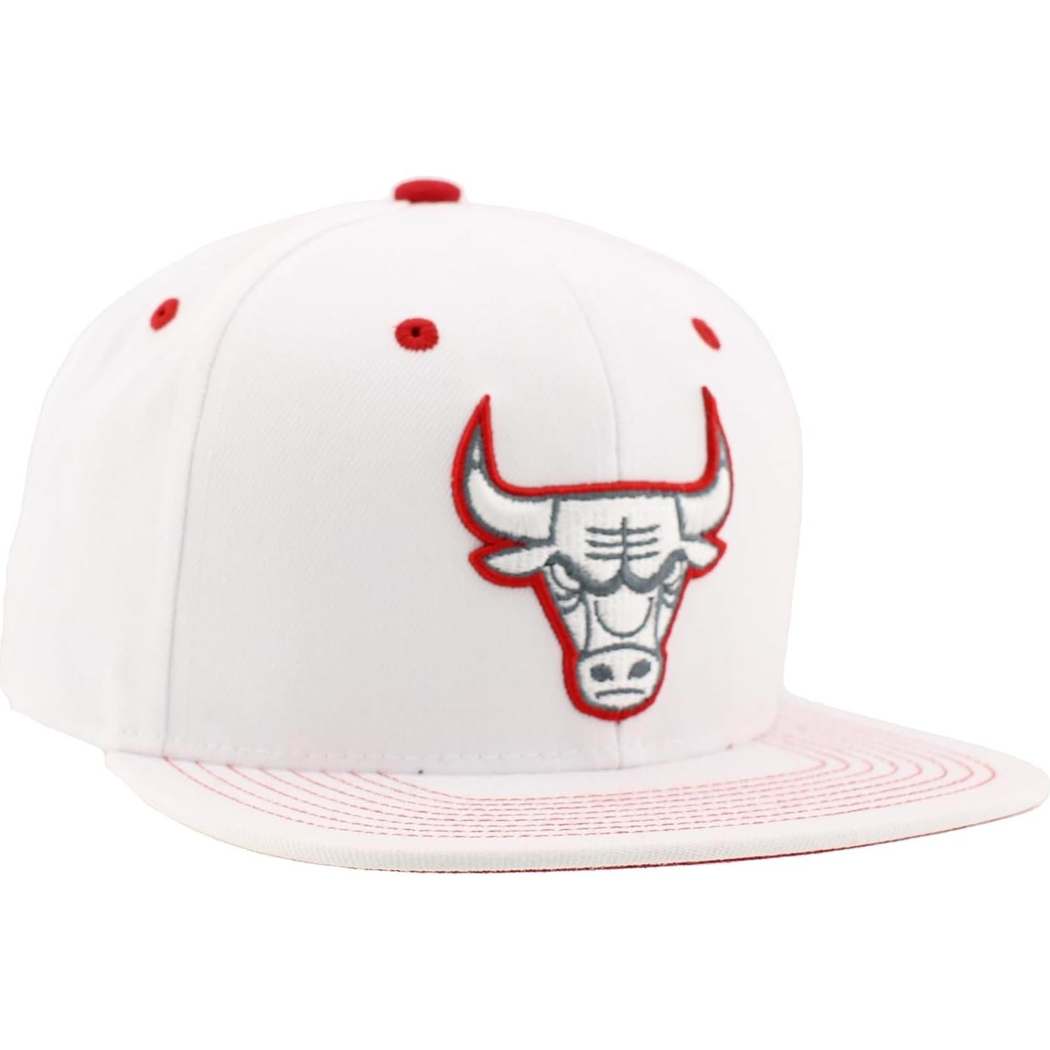Gorro Snapback ZHATS Chicago Bulls Blanco Ajustable