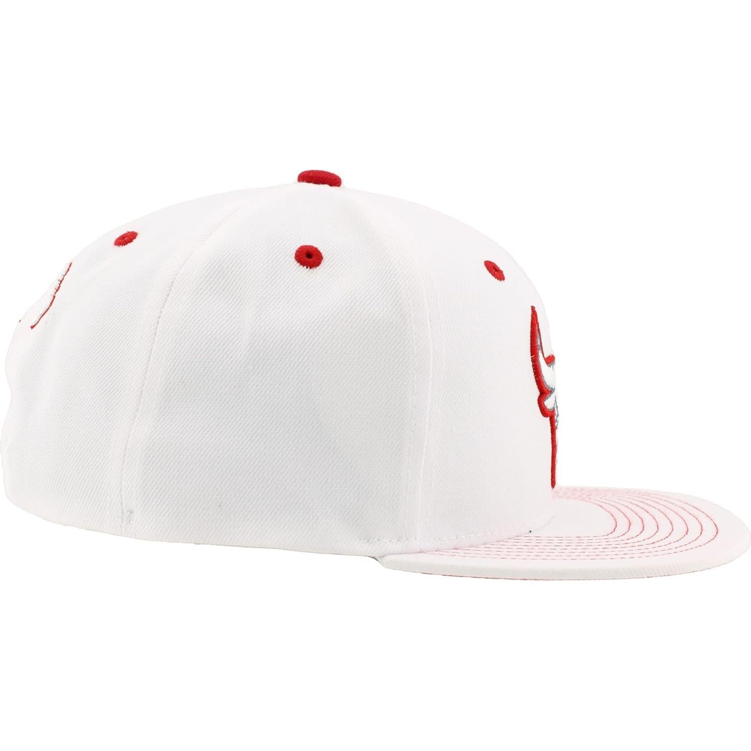 Gorro Snapback ZHATS Chicago Bulls Blanco Ajustable