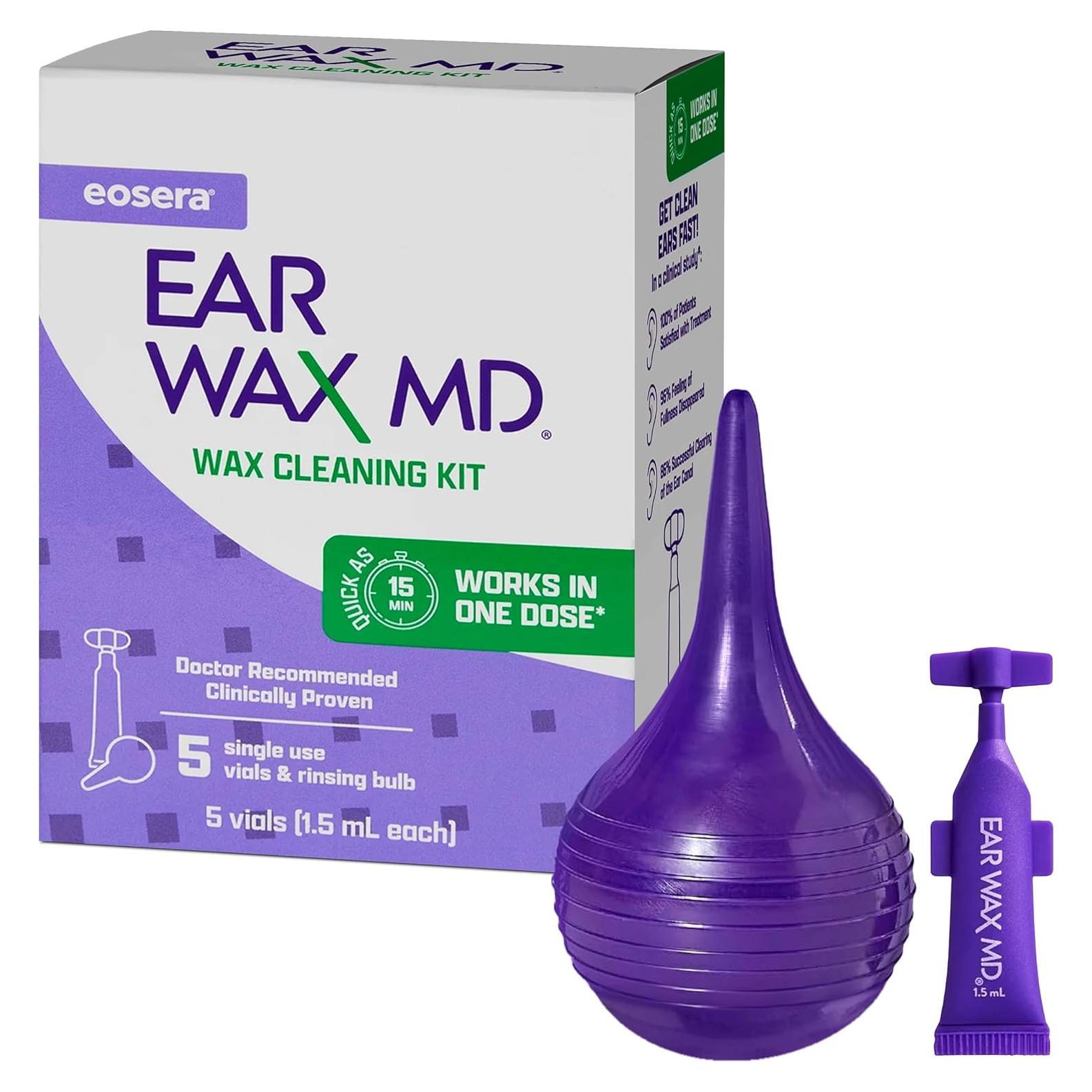 Kit de Limpieza de Cerumen Eosera Ear Wax MD - 5 Viales 1.5 mL