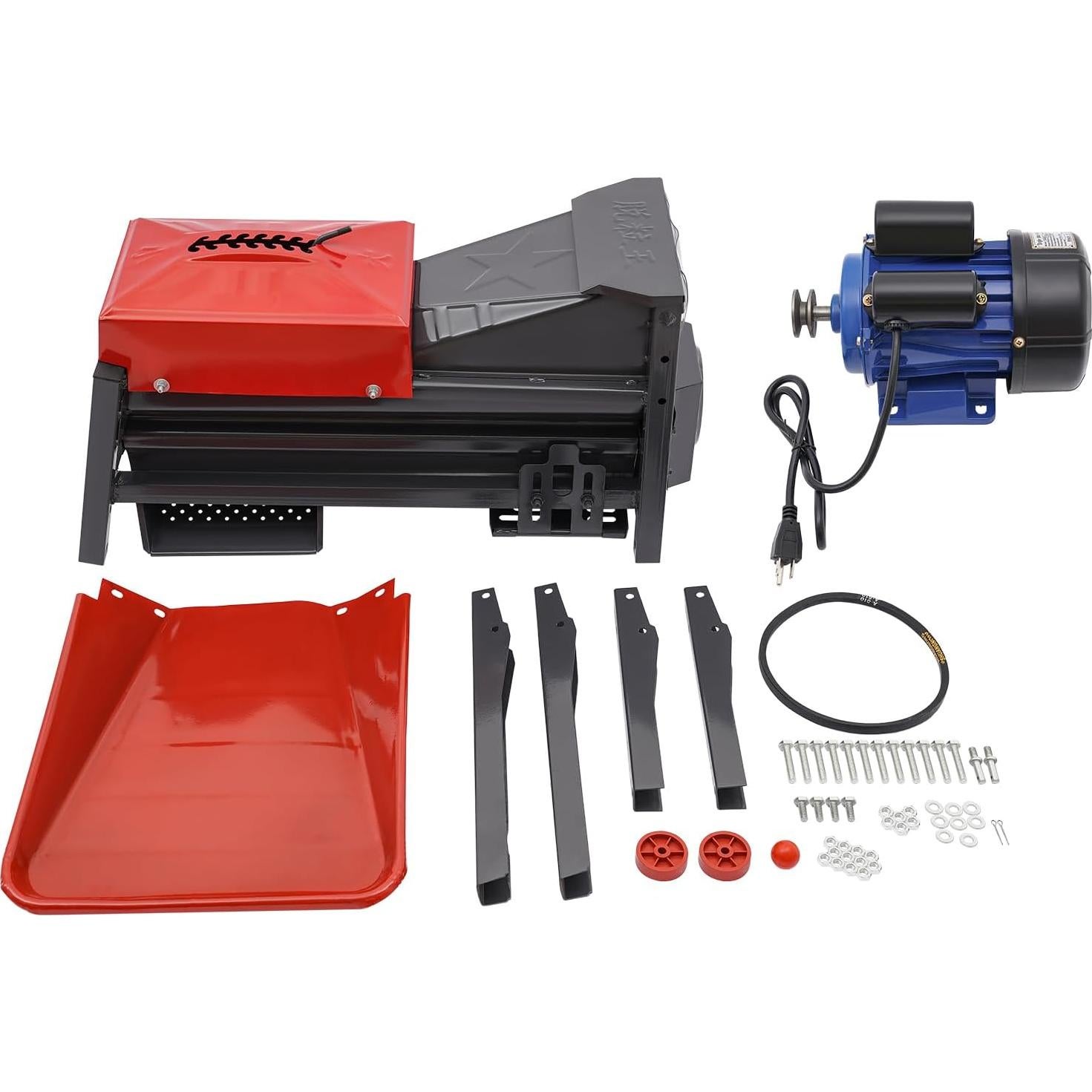 Electric Corn Threshing Machine 110V 480W 2800RPM Automatic Dry Corn Sheller Threshing Machine, 2204-3306lb/H Heavy Duty Stainless Steel Corn Shucker Stripping Machine for Corn on The Cob